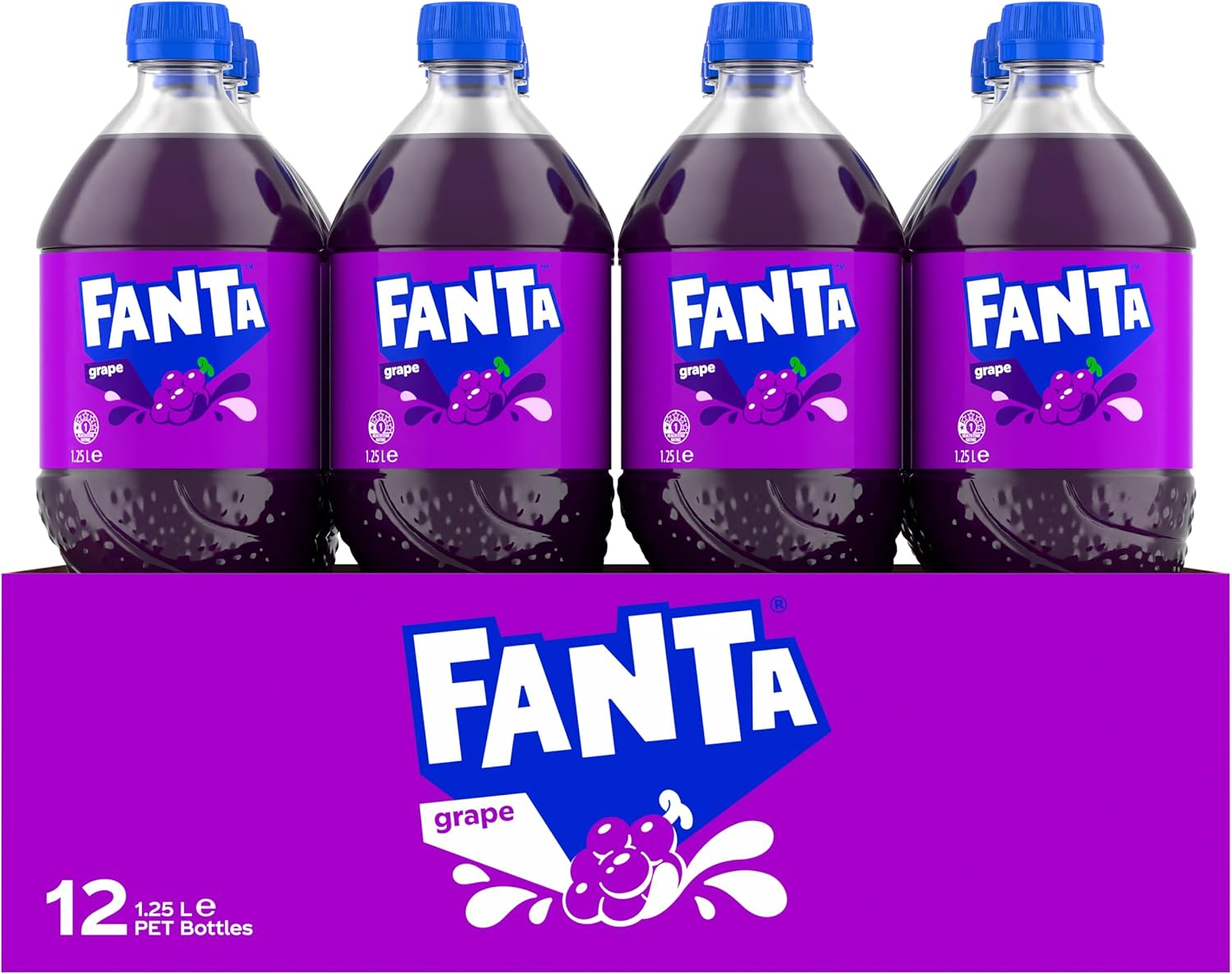 Fanta Grape Soft Drink Multipack Bottles 12 X 1.25L image number 1