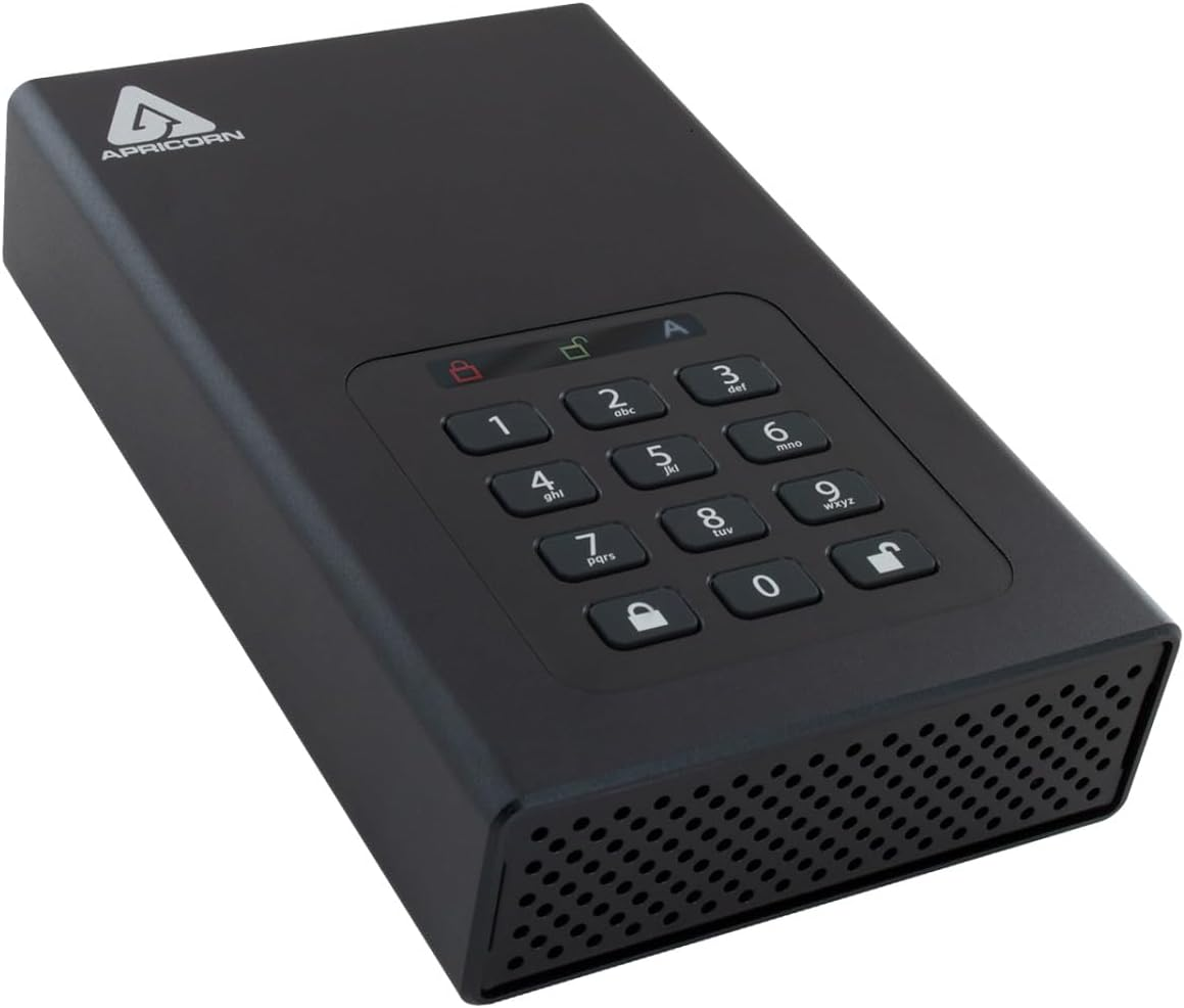 Apricorn Aegis Padlock 4 TB DT 256-Bit Encryption USB 3 Hard Drive (ADT-3PL256-4000) image number 3