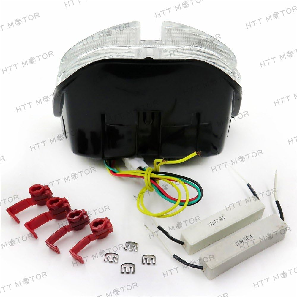 HTTMT MT044- Tail Light Brake Light Compatible with 2006 2007 Suzuki Gsxr 600 Gsx-R600 750 Gsx-R750 Clear image number 2