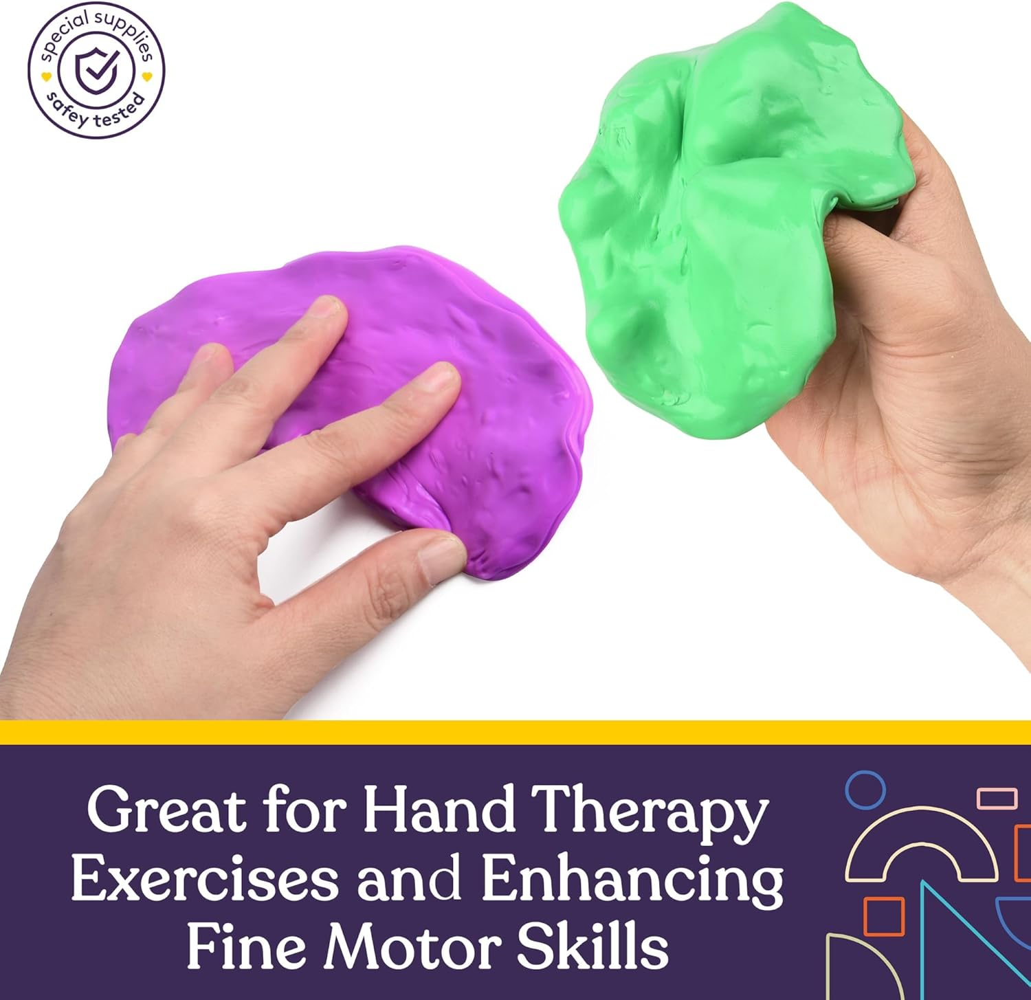 Special Supplies Therapy Putty for Kids and Adults - Resistive Hand Exercise Stress Relief Therapy Putty Kit, Set of 6 Strengths, 3 Ounces of Each Putty image number 6