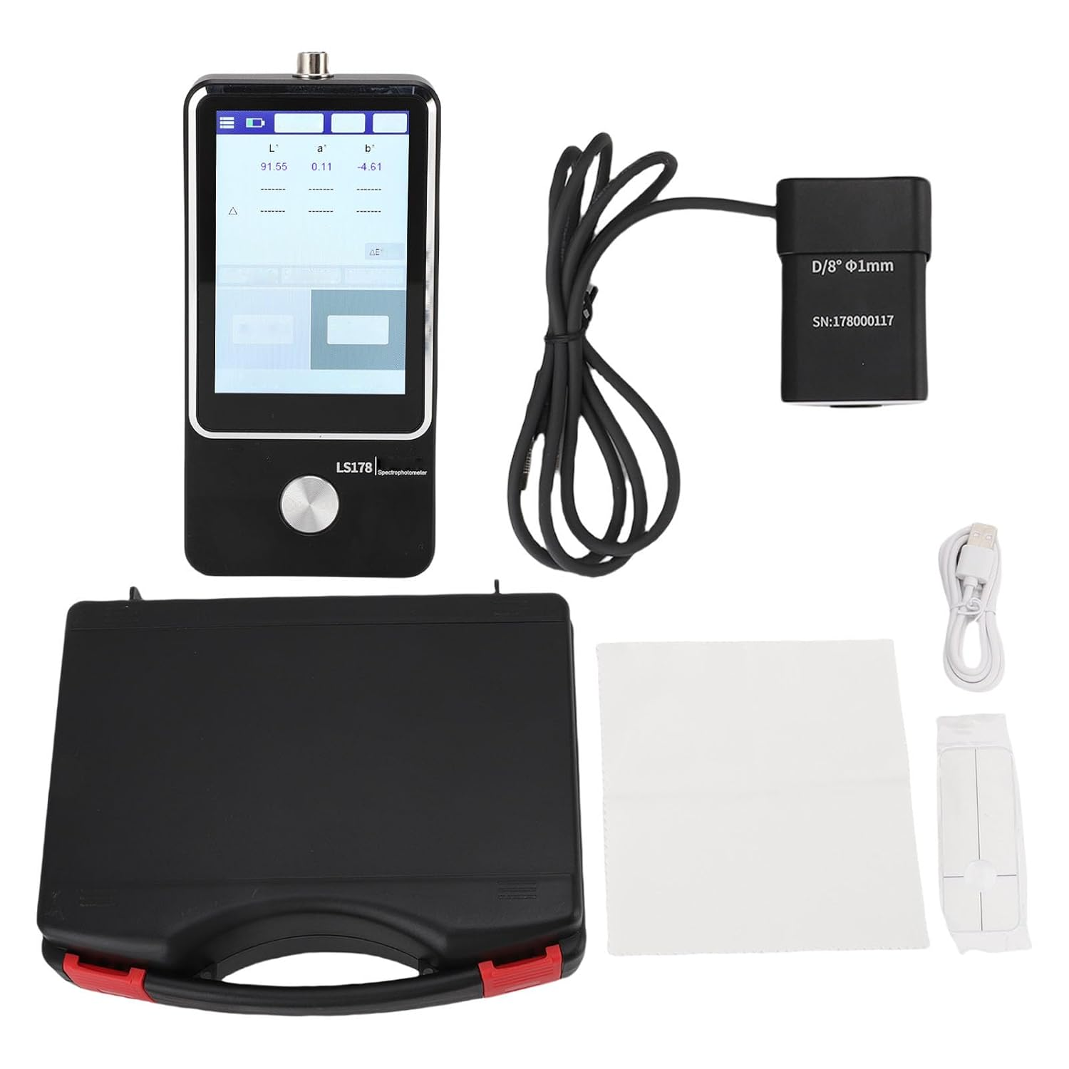 Jectse Full Spectrum LED Light Source Digital Paint Color Meter for Comprehensive Color Matching and Analysis, Professional Colorimeter for QC Inspection image number 5