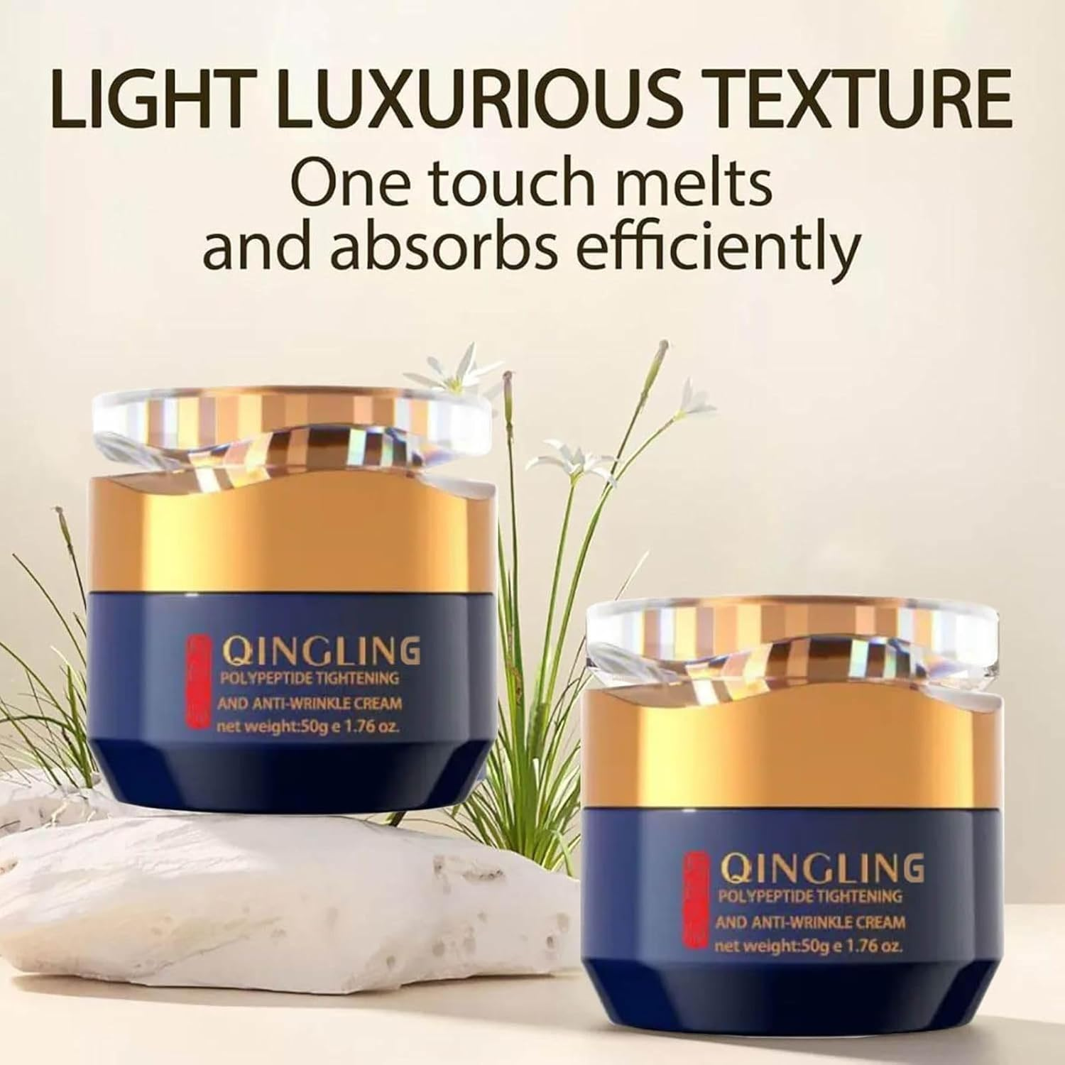 Qing Ling Face Cream, Qing Ling Face Cream anti Peptide, Day & Night Moisturizing Facial for Women & Men (1Pcs) image number 2