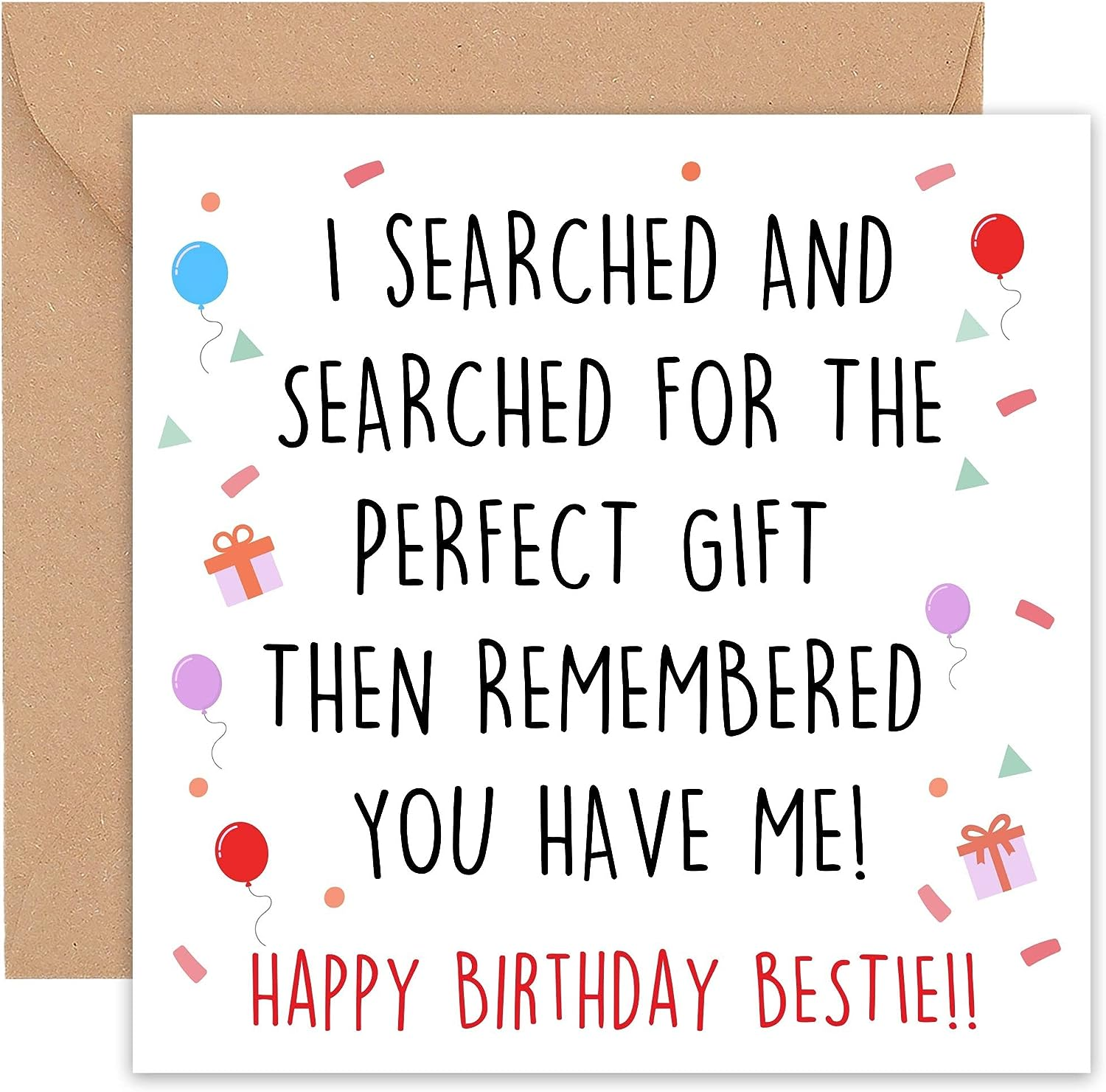 Felbridge Studio - Friend Birthday Card Female - Best Friend Birthday Card - Friend Birthday Card - Birthday Cards for Women Friend - Special Male 50Th 60Th 70Th Funny Happy Adult -14Cm / 5.5" image number 1