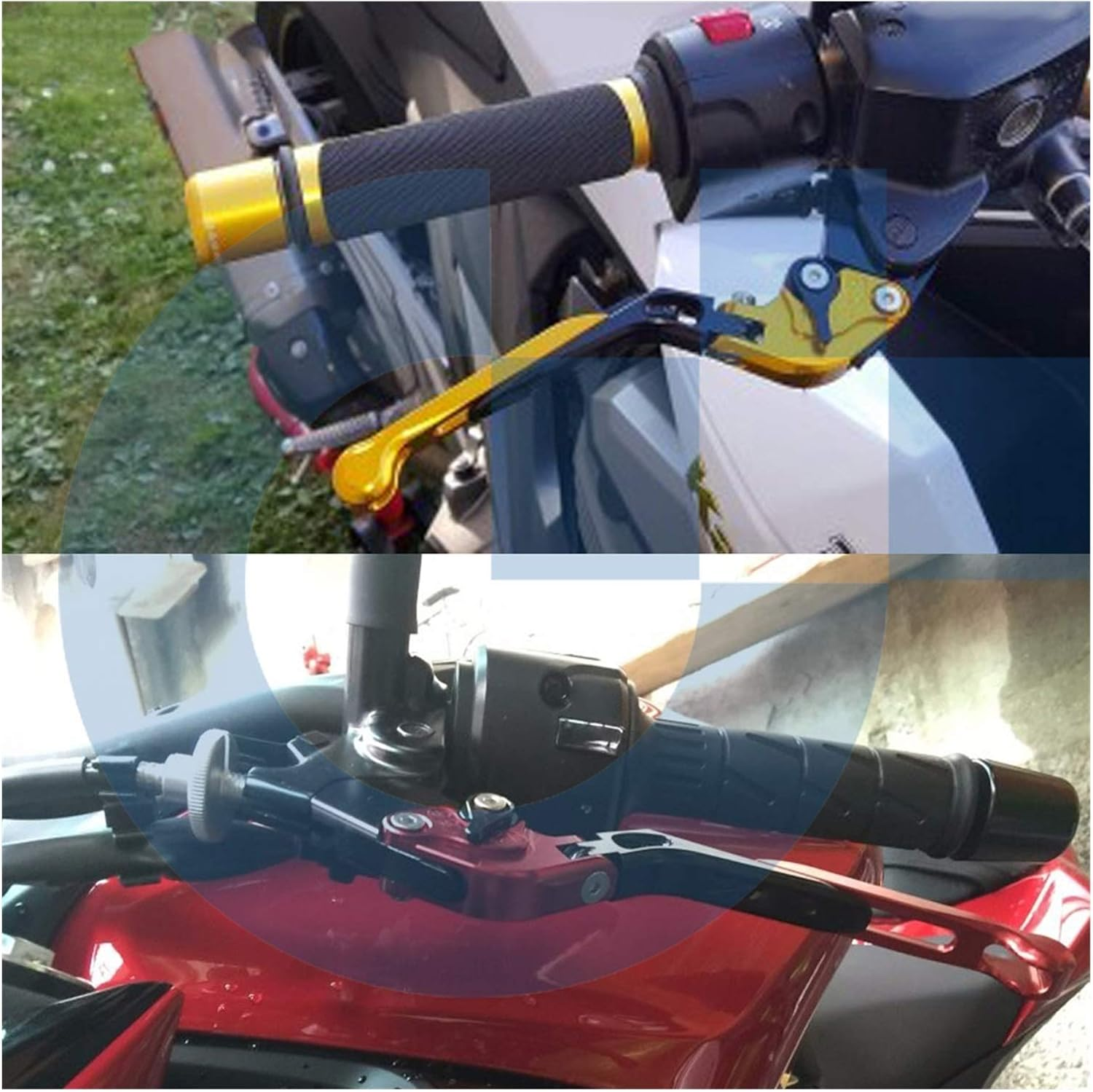 Motorbike Brake Clutch Lever for CBR650R CBR650 R CB650R CB650 R 2018 2019 2020 Motorcycle Clutch Brake Lever Adjustable Extendable CNC Levers (Color : 1) image number 1