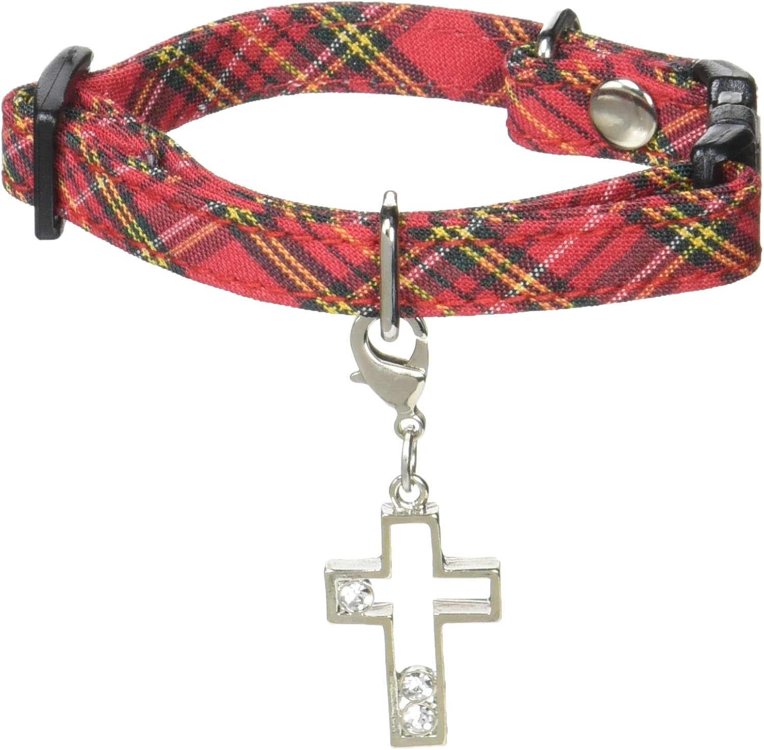 Dog Amo.K 910056-1 Collar Check and Cross S Red