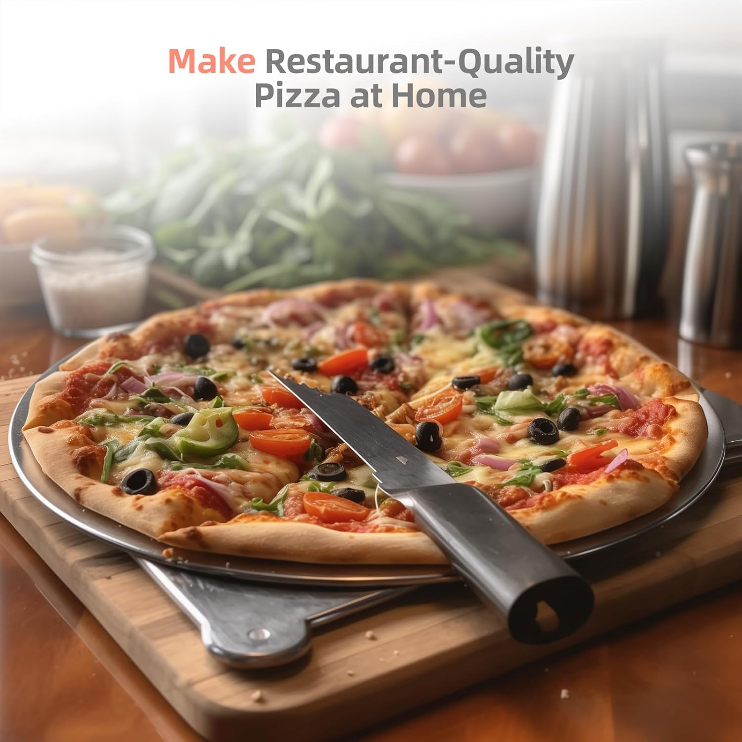 PAYISHO Indoor Pizza Oven Smart Touch Screen, 12" Countertop Pizza Oven Electric Pizza Maker with Pizza Stone & Cutter, 6 Pizza Presets, Heats up to 450℃, Makes Pizzas in 2 Min,Cooker for Home,Au PLUG