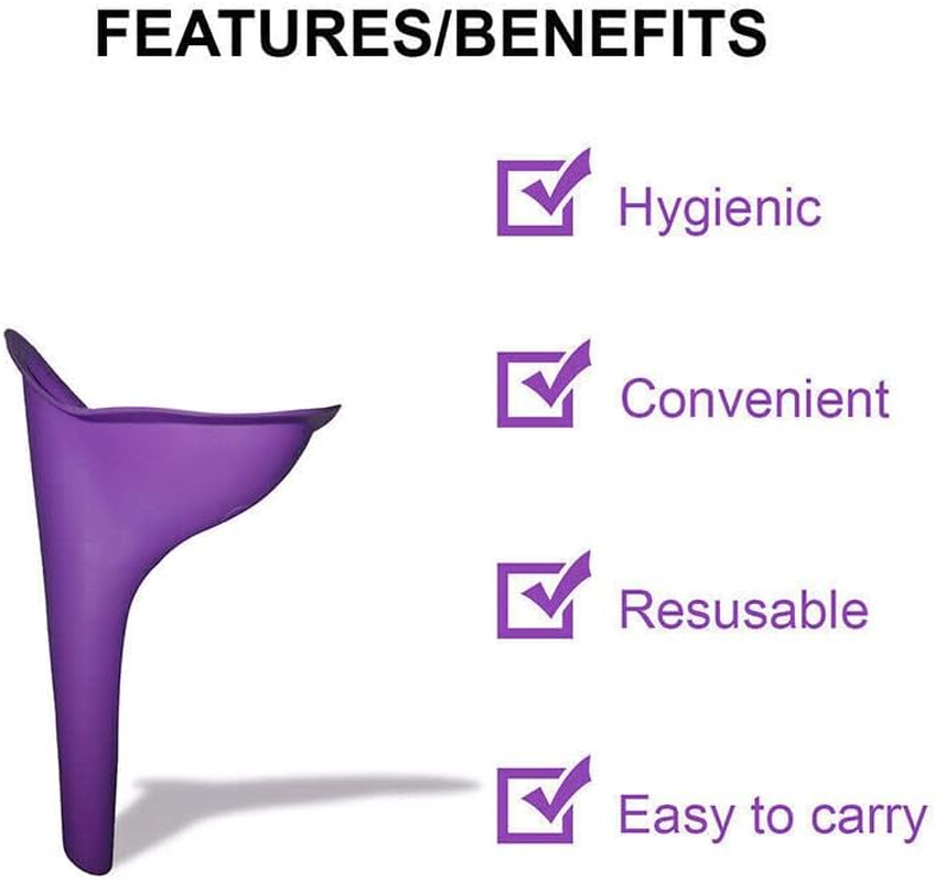 AIMALL Urinal for Women，Portable Camping Female Her She Urinal Funnel Ladies Woman Urine for Camping Travel Hiking Gear, 5.9X3.9 In, Easy-To-Use and Clean, Essential Outdoor Accessory for Women image number 2