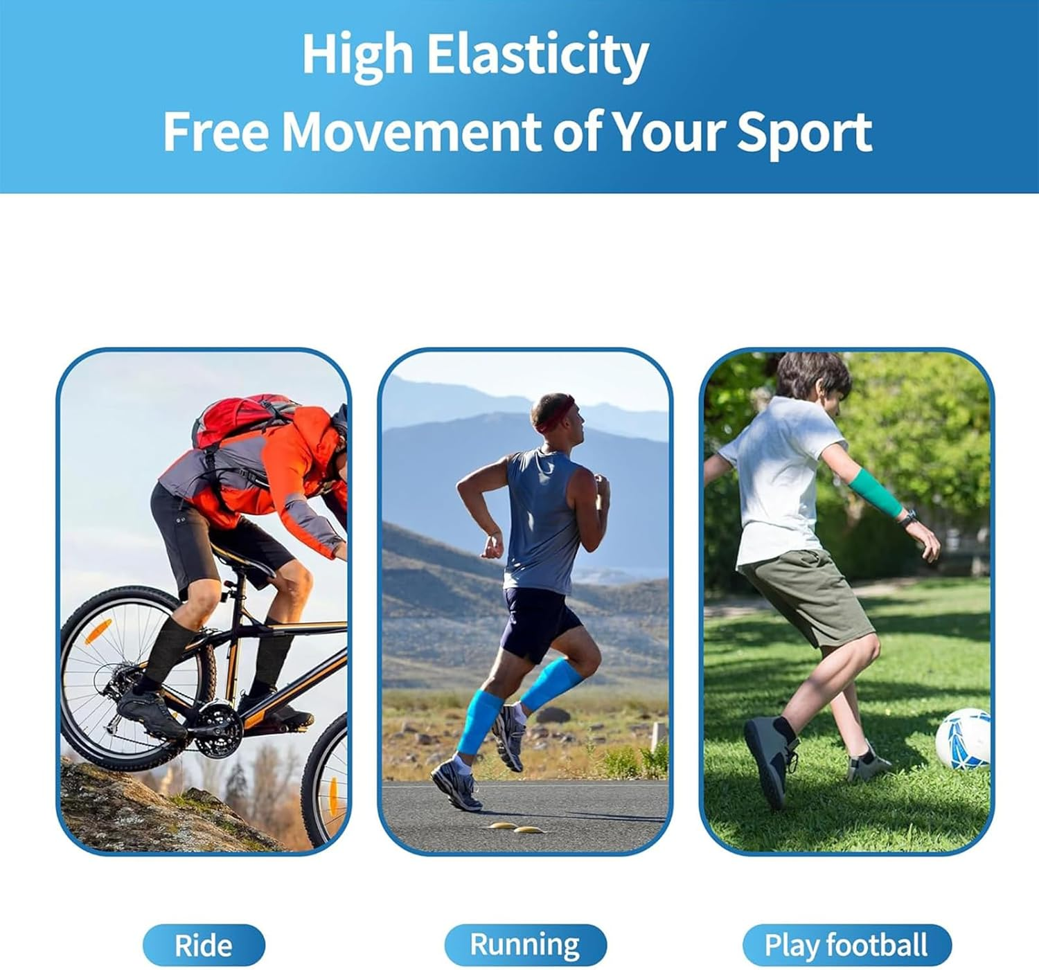 8PCS Cohesive Bandage, Compression Bandage, Strapping Tape, 5Cm X 4.5M Skin Tone, Self Adhesive Bandage for Sports, First Aid, and Athletic Support image number 6