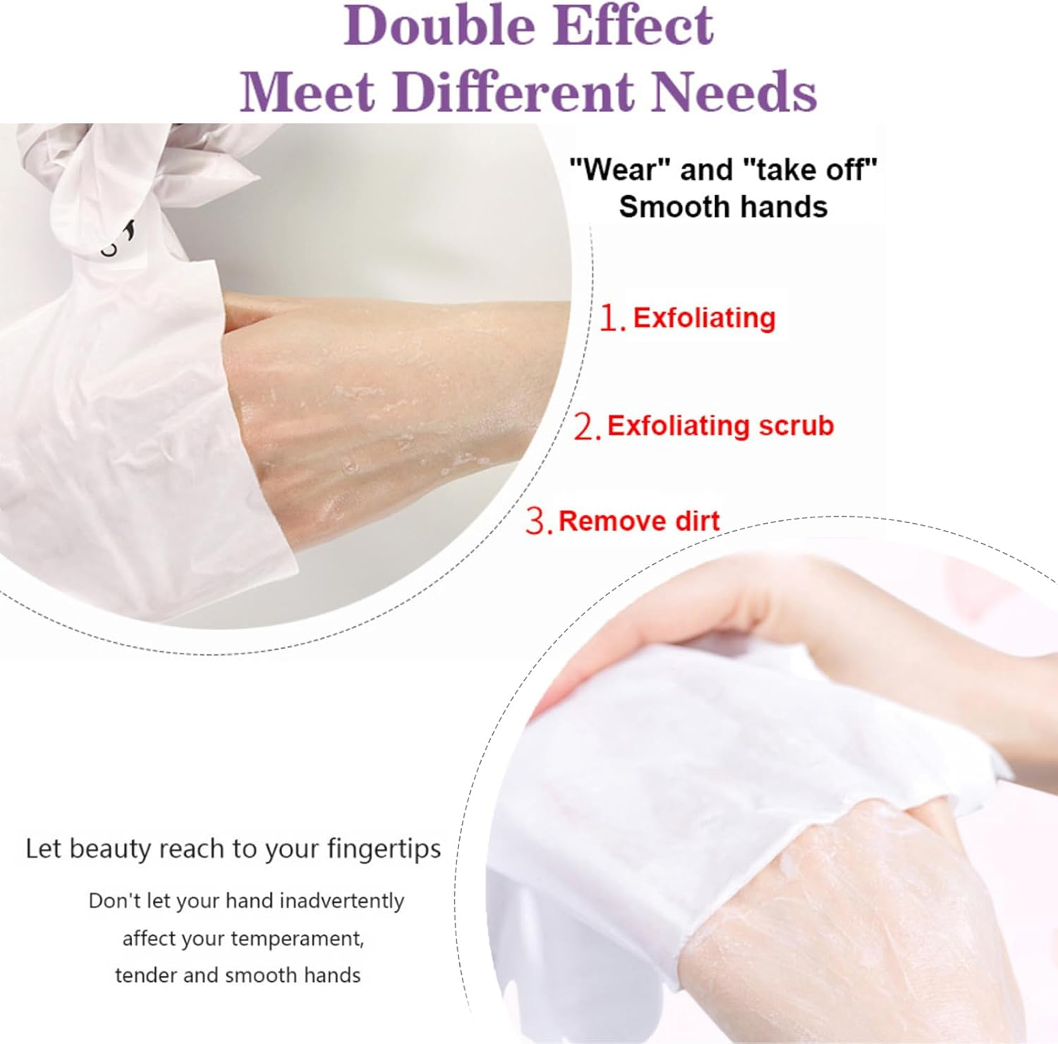 Joyeee Hand Masks for Aging Hands, 5 Pairs Moisturizing Gloves for Exfoliating with Lavender Extracts and Collagen, Suit for Dry Hands, Dry Skin, Hand Moisturizer Hand Care Gift image number 6