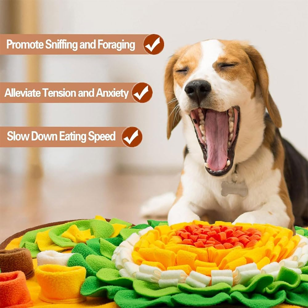 Interactive Snuffle Mat for Dogs &ndash; Dog Treat Mat for Training, Mental Stimulation & Stress Relief &ndash; Foraging Mat for Small, Medium & Large Dogs, Machine Washable Indoor/Outdoor Use image number 2