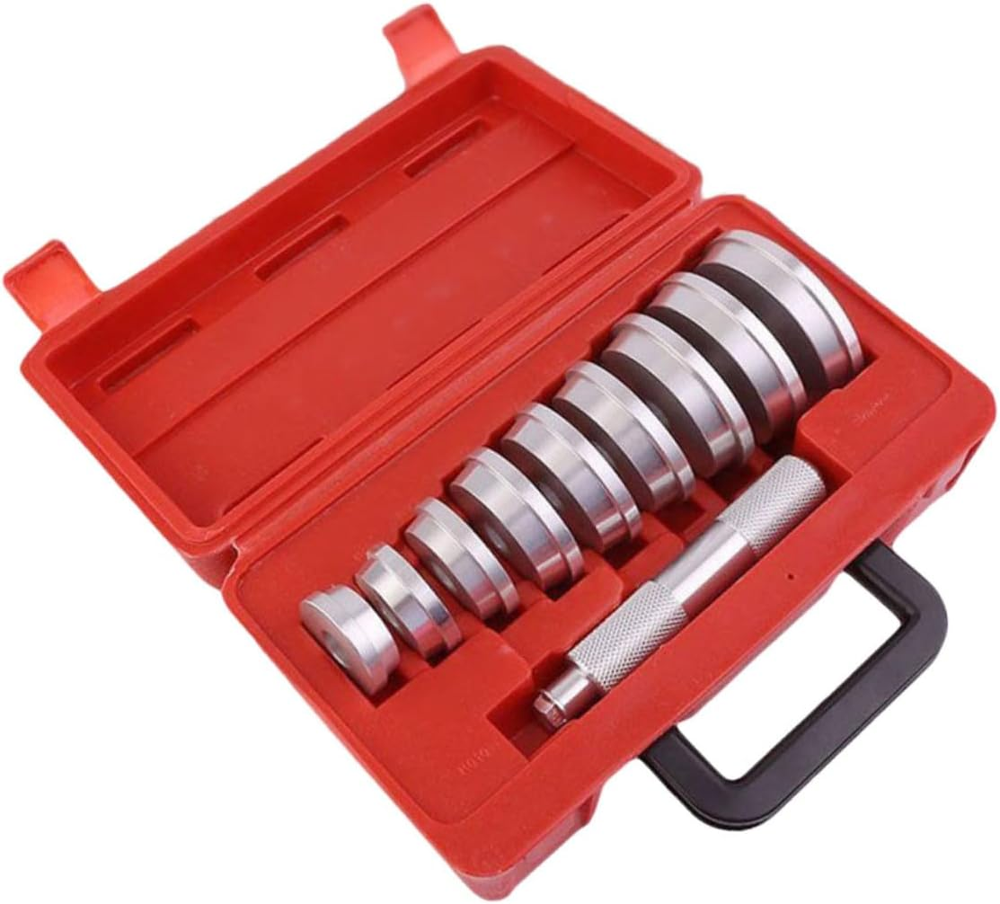 Iplusmile 10Pcs Bearing Puller Tool Aluminum Discs Automotive Mechanic Tool Bearing Race Installer Seal Driver Installer Comfortable to Hold image number 1