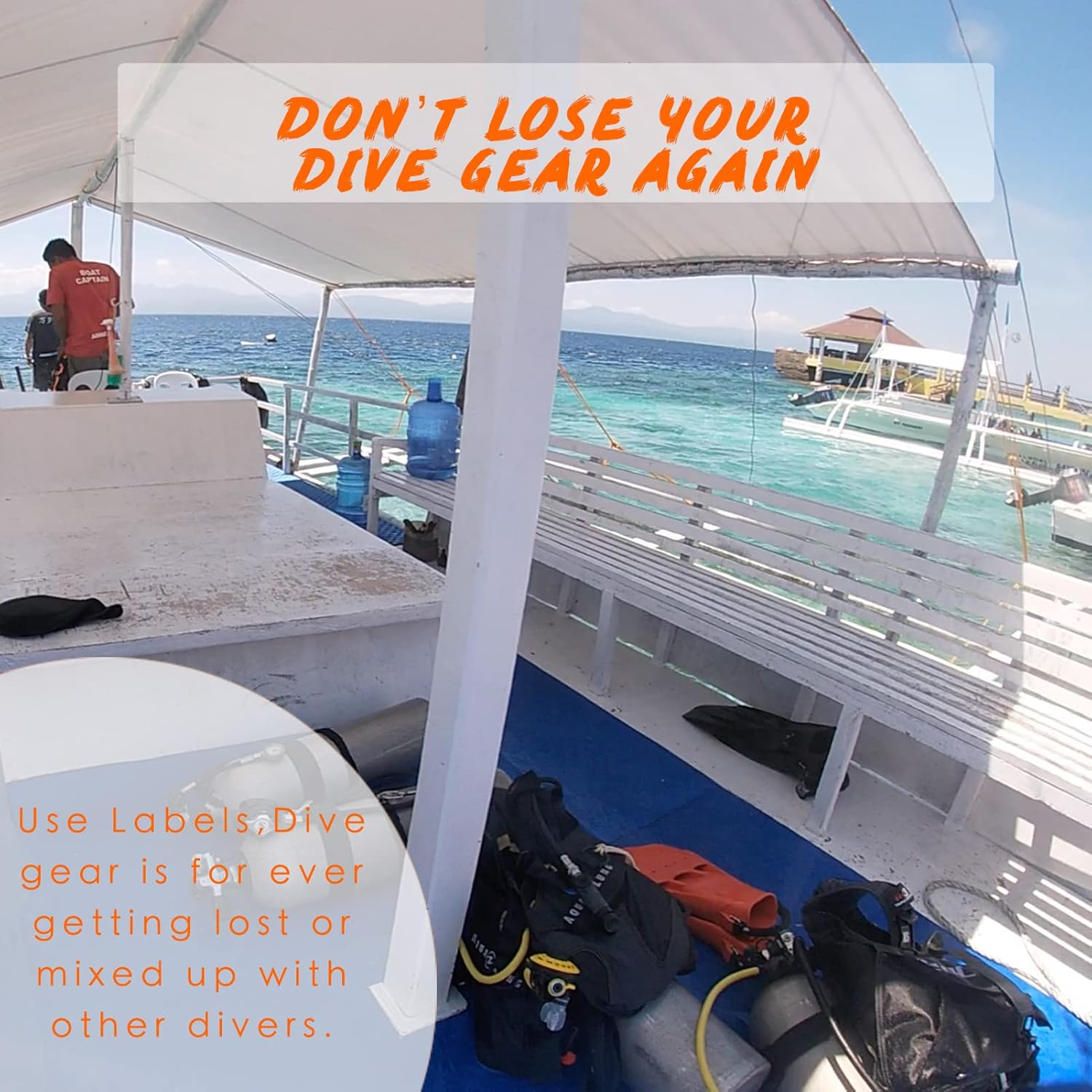 3M Personalized Waterproof Reflective Sticker Sheet for Scuba Diving Gear, Water Sports,Scuba Diving Accessory Necessity image number 6