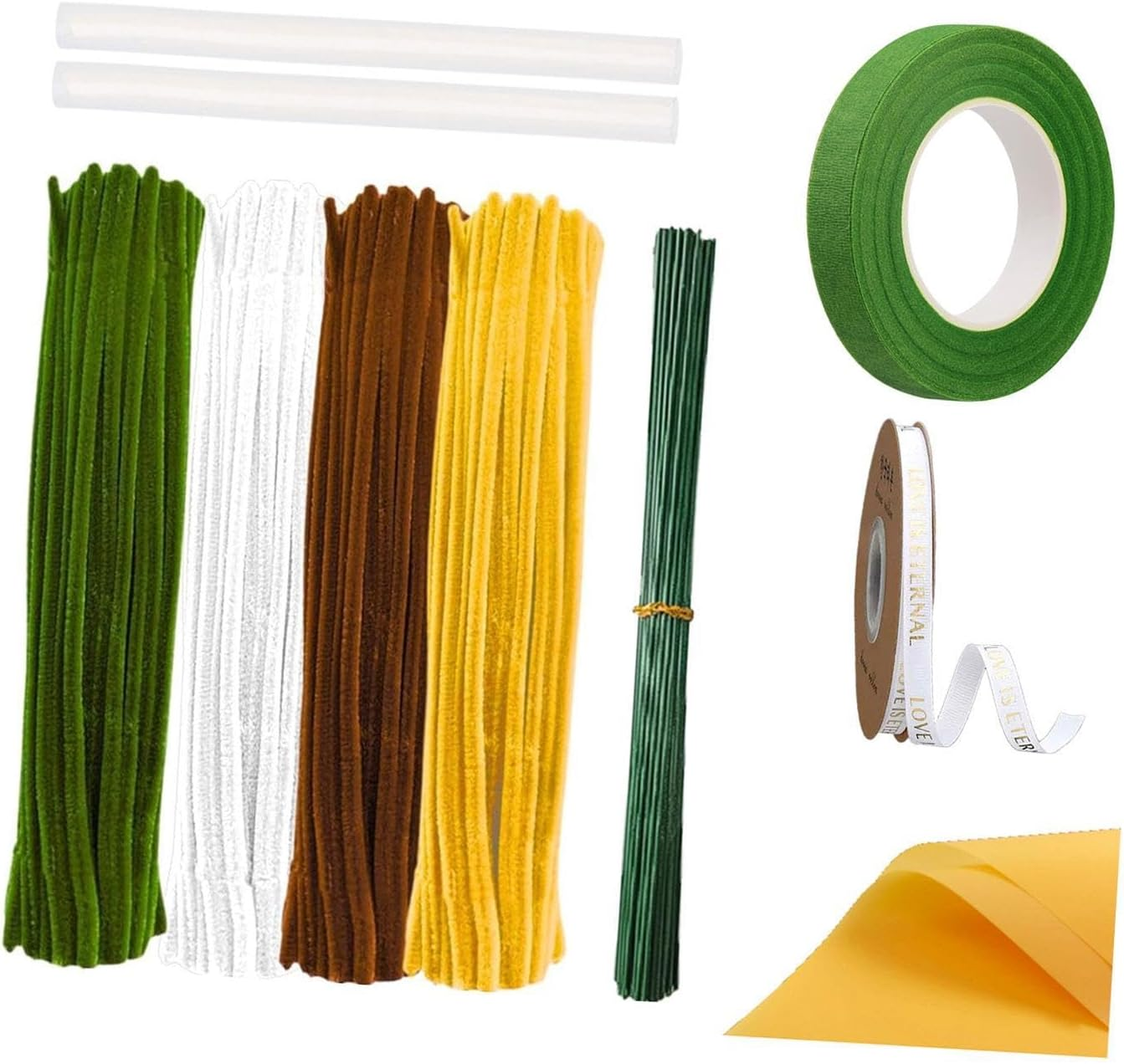 Nishiyuenyi Chenille Pipe Cleaners, Chenille Crafts, Creative Handmade Decorations, Pipe Cleaners for Crafts, Blue