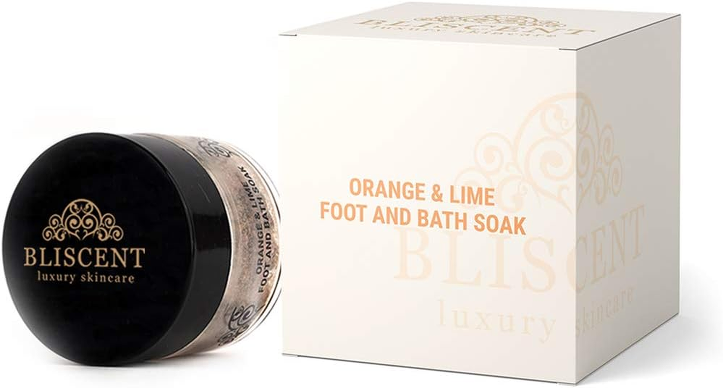 BLISCENT Orange & Lime Himalayan Salts for Bath and Foot Soak/Foot Pedicure (For Soft & Smooth Feet) - 100Grams