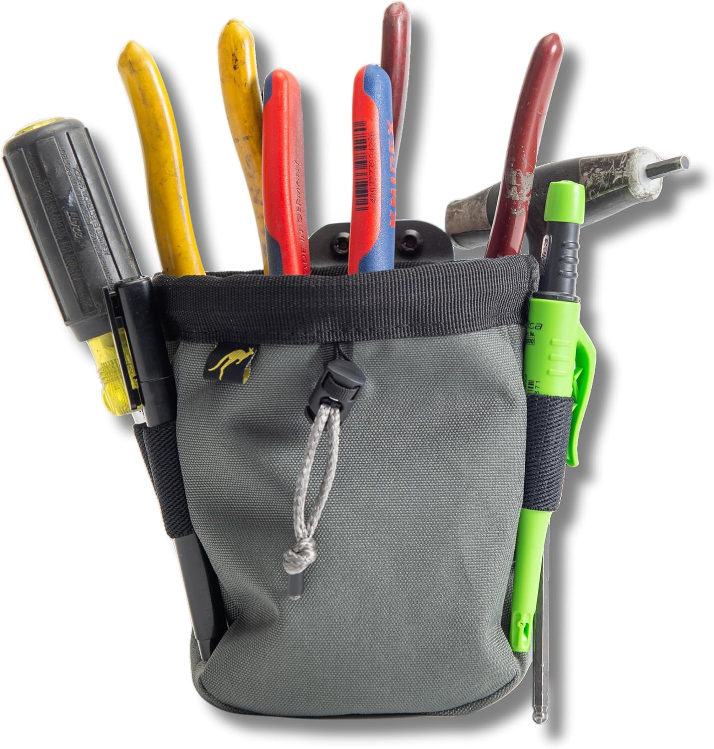 Joey Pouch | Clip-On Tool Belt Bag for Tools, Screws, and Nails - Great for an Electrician, HVAC Tech, Plumber, Carpenter, Contractor, Handy Man, and Any Tradesperson Who Wears a Small Utility Pouch image number 6