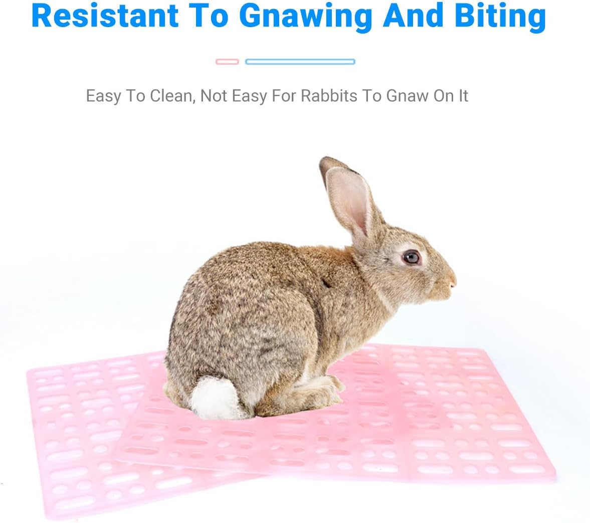 AIMALL 2Pcs Large Plastic Mat for Pet Rabbits, Guinea Pigs, Chinchillas, and Hedgehogs, Durable and Comfortable Foot Mat