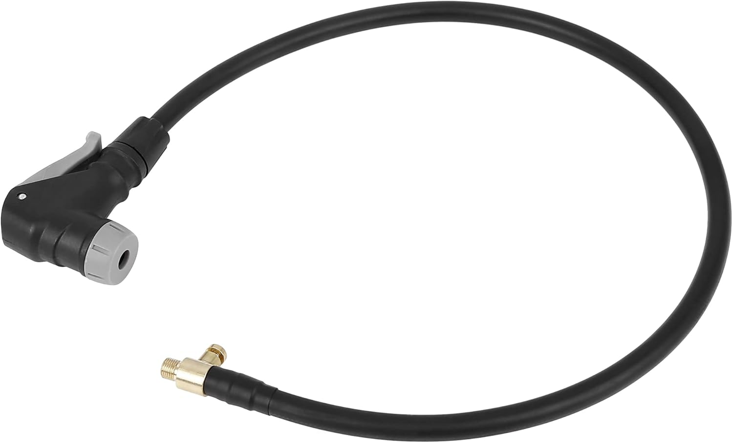 X AUTOHAUX 60Cm M8X0.8 2-In-1 Multifunctional Tire Inflator Hose Adapter Tyre Chuck Inflatable Pump Hose Adapter Pipe Tool for Car Bike Motorcycle image number 1