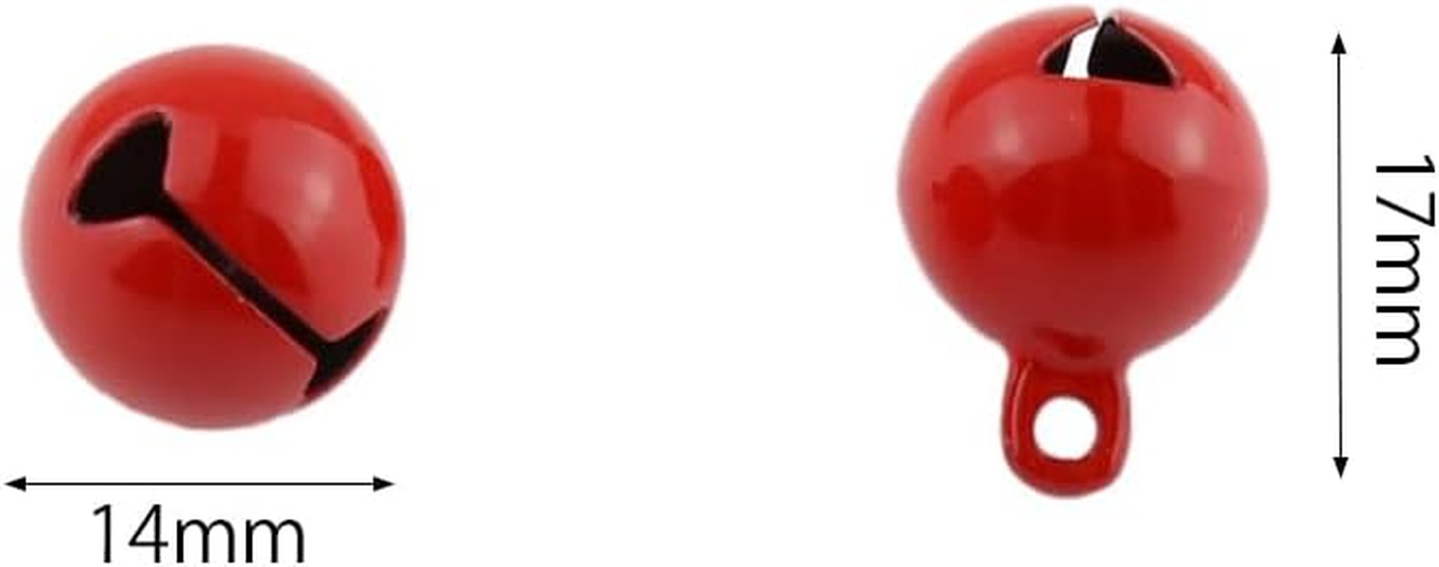 100Pcs Jingle Bells, Betterjonny 14Mm Small Craft Bells 10 Sweet Colors Metal Bells Pet Bells for DIY Christmas Party Decorations and Jewelry Making image number 2