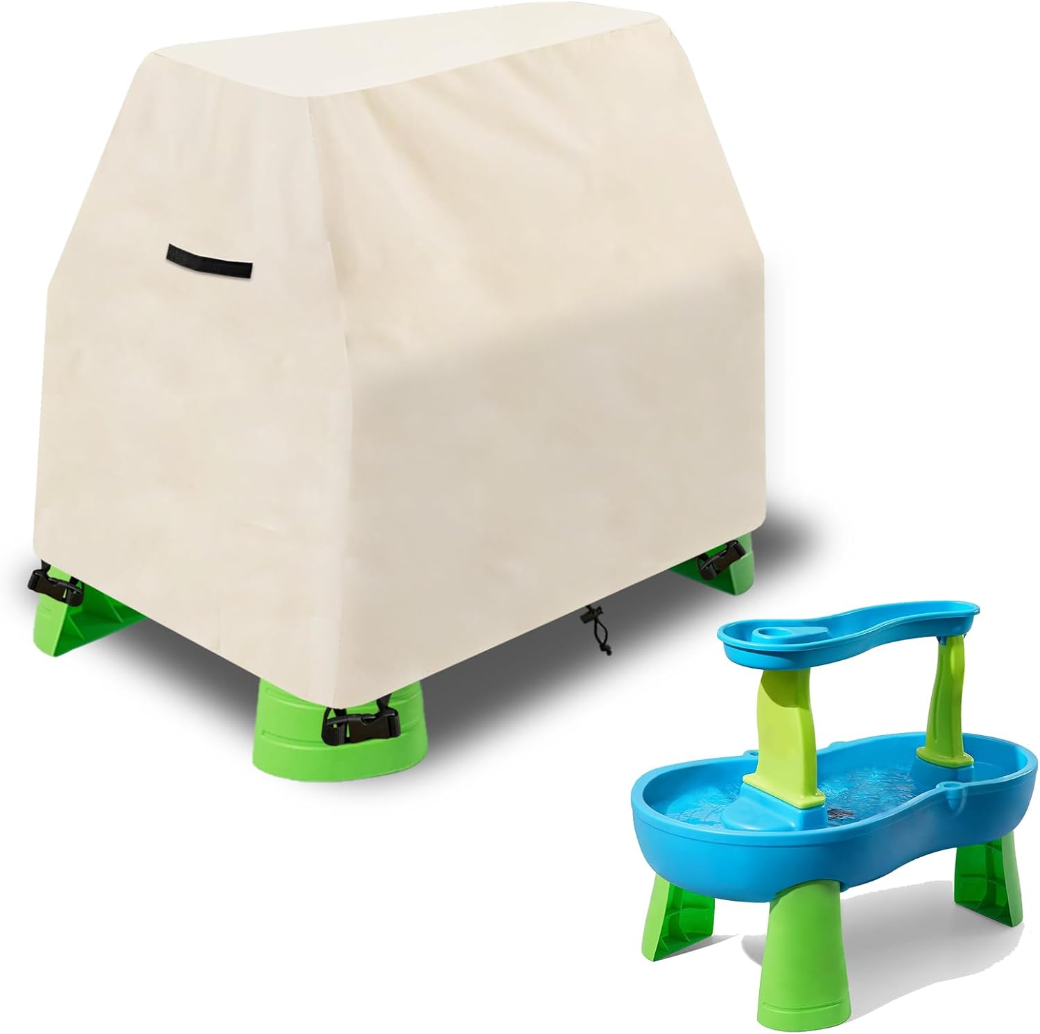 Kids Water Table Cover Fit Step2 Rain Showers Splash Pond Water Table,Waterproof Dust Proof Anti-Uv Outdoor Toys Cover-Cover Only