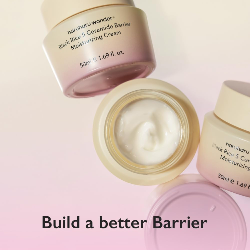 HARUHARU Wonder Black Rice 5 Ceramide Barrier Moisturizing Cream, Daily Skin Barrier Care, Long-Lasting Hydration, Soothing & Nourishing, Ceramide Capsules, Korean Skincare 50Ml image number 2