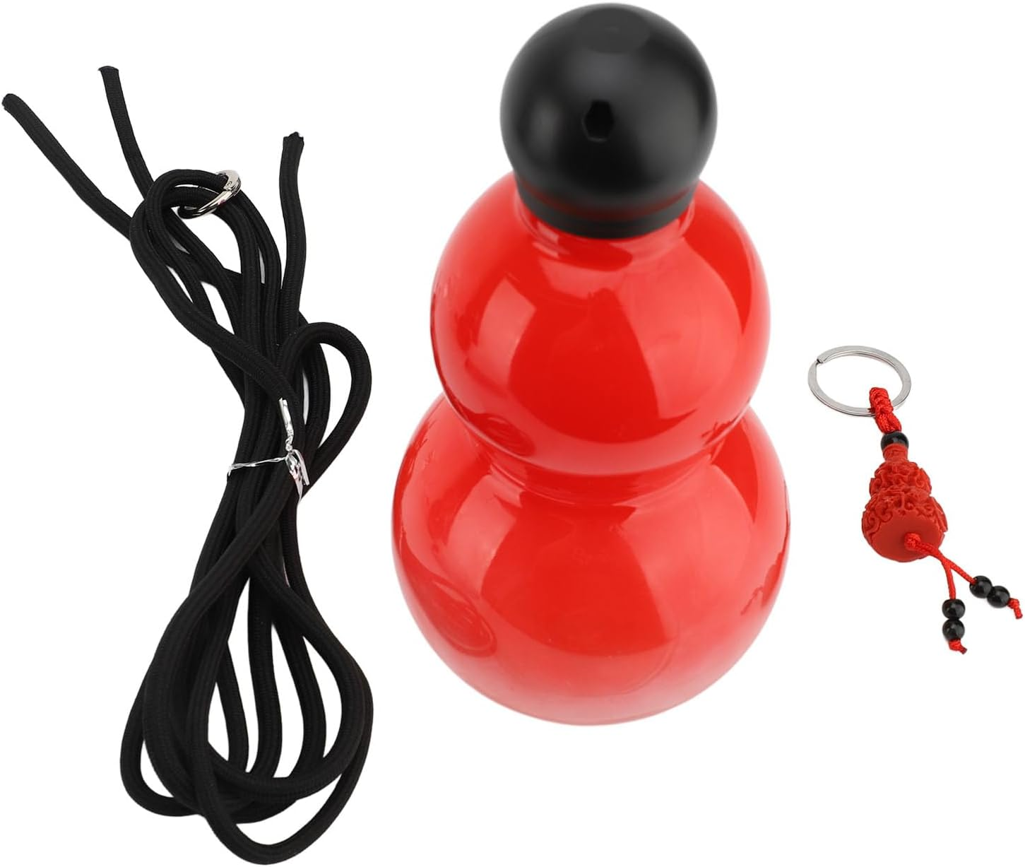 Chinese Retro Inspired Gourd Style Sports Bottle, 800Ml - Portable for Traveling, Picnic & Daily Drinking (Red) image number 2