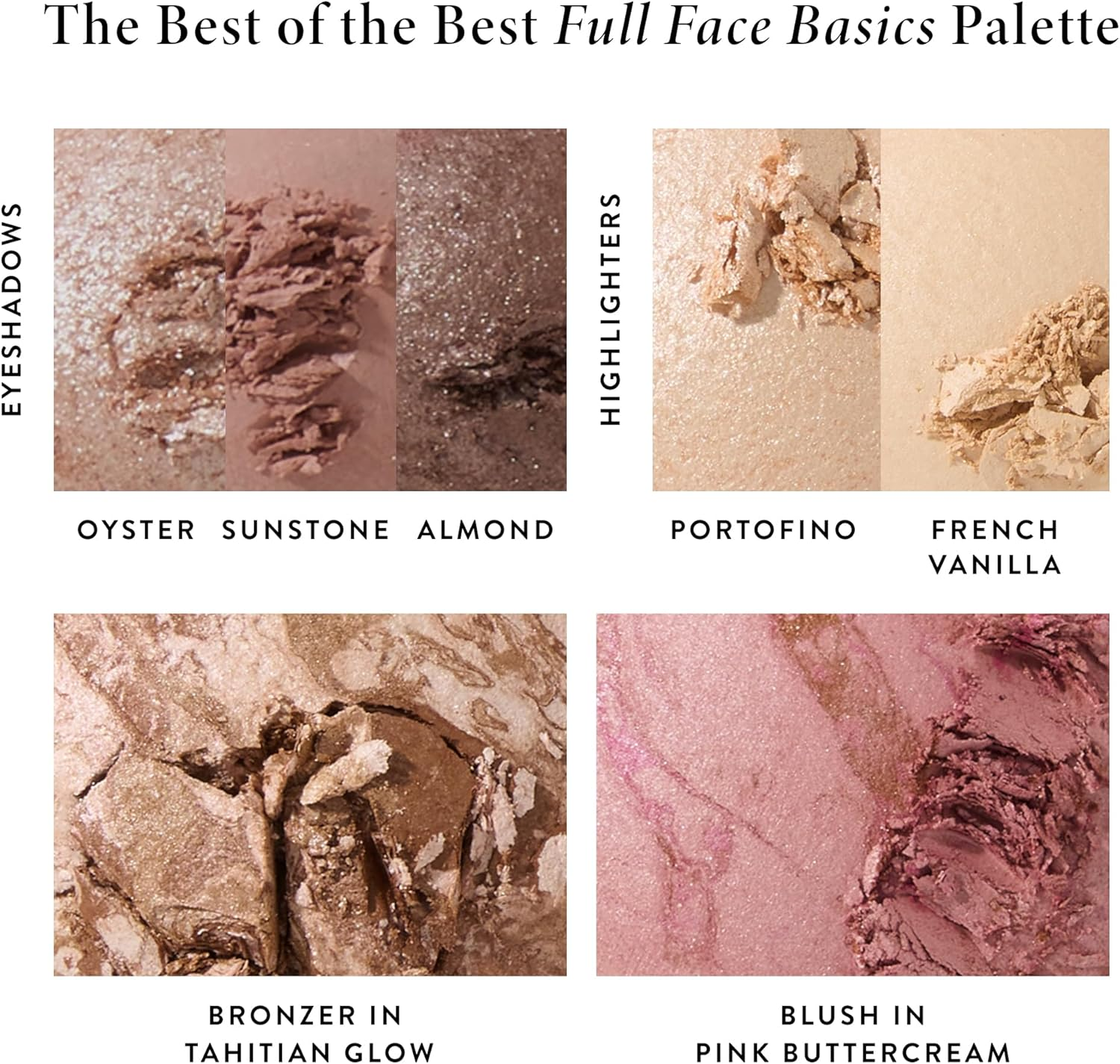 LAURA GELLER NEW YORK Baked Starter Kit: Deep - Best of the Best Full Face Palette + Baked Balance-N-Brighten Powder Foundation + Retractable Angled Kabuki Brush Set