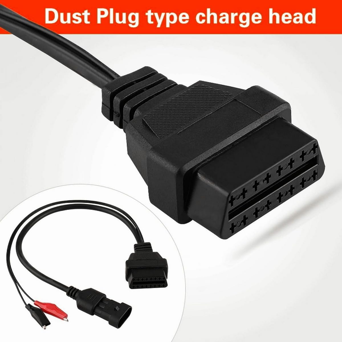 OBD OBD2 16 Pin Connector Diagnostic Adapter for Fiat 3 Pin image number 2