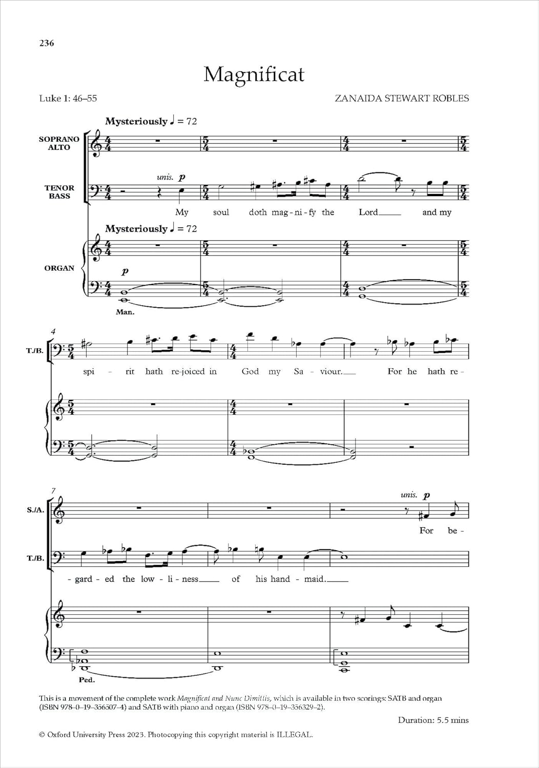 The Oxford Book of Choral Music by Black Composers: Paperback image number 1