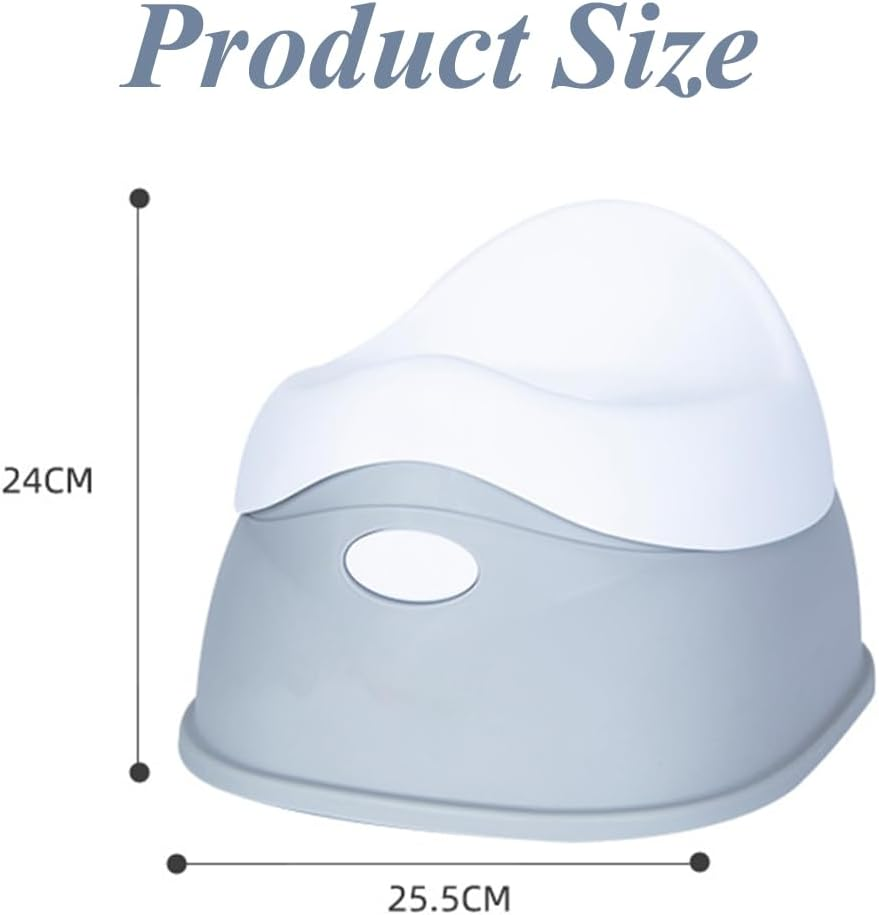 Toddler Toilet Training Potty Chair, Potty Topper Stepstool, Training Seat with Slip-Resistant Base, Travel Potty Chair for Toddlers 18 Months & above (Grey, 25.5 * 24 CM - Grey image number 4