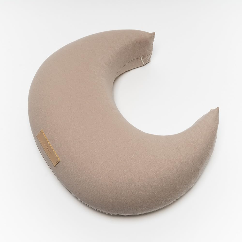 Butterr Natural Breastfeeding Pillow, Nursing and Posture Support, Plant Based Cushion with Organic Cotton Removable Cover (Wheat) image number 1