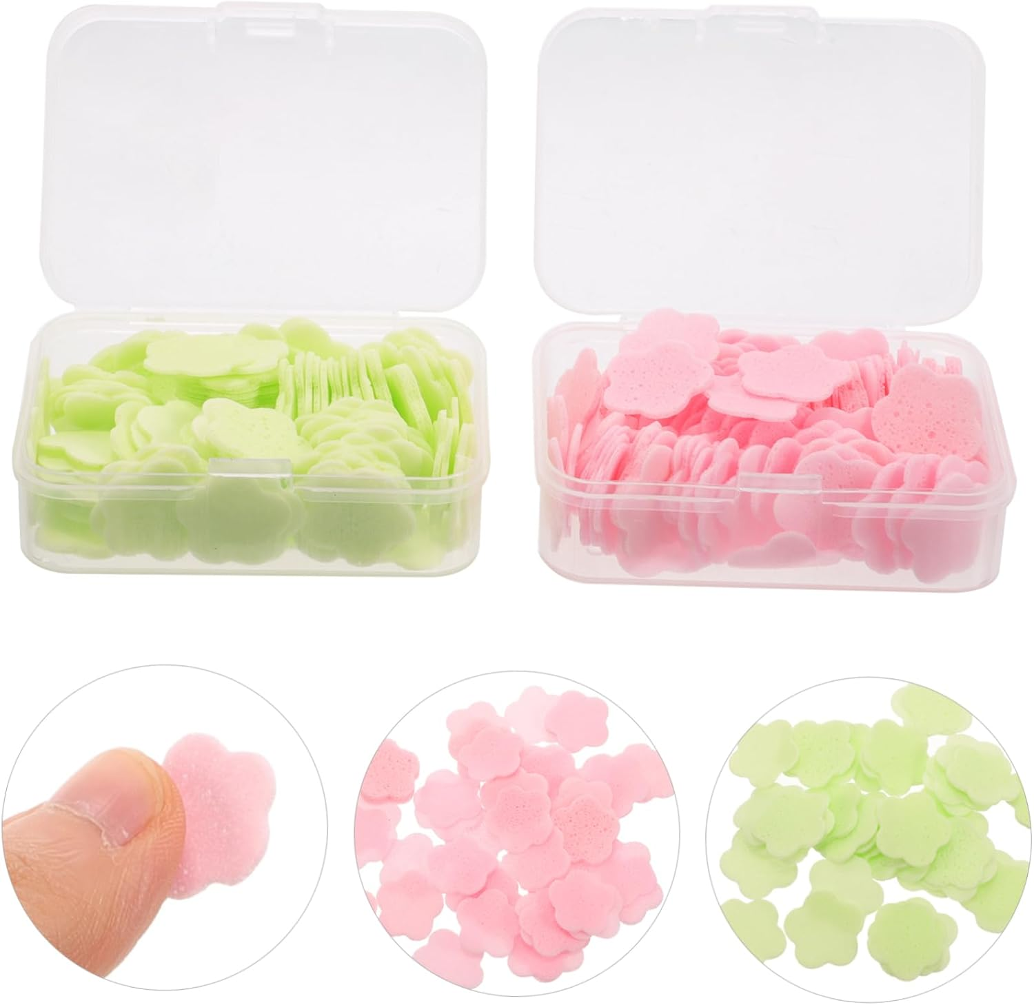 Parliky Travel Portable Hand Tablets Hand Soap Small Soap Slice Soap Slices Travel Soap Mini Hand Soap Flakes Pp image number 2