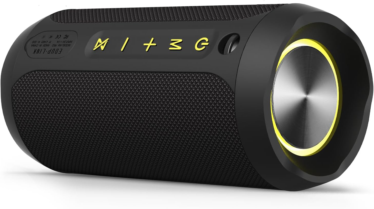 EDUPLINK Bluetooth Speaker, Portable Wireless Speakers, Waterproof IPX7 Speaker, TWS Pairing Stereo, Long Playtime for Home, Travel, Black