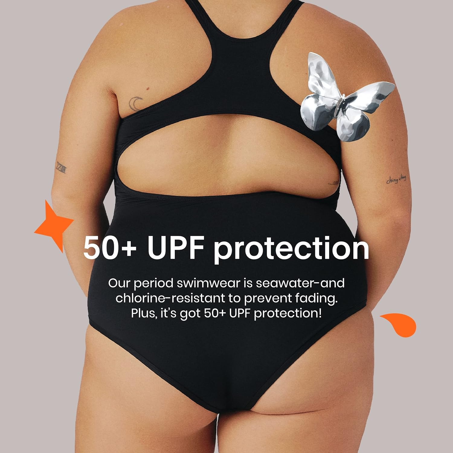 ANXINGJU Kt Teen Period Swim Sport One-Piece - Period Swimwear for Teens - Black (Black,Large) image number 3