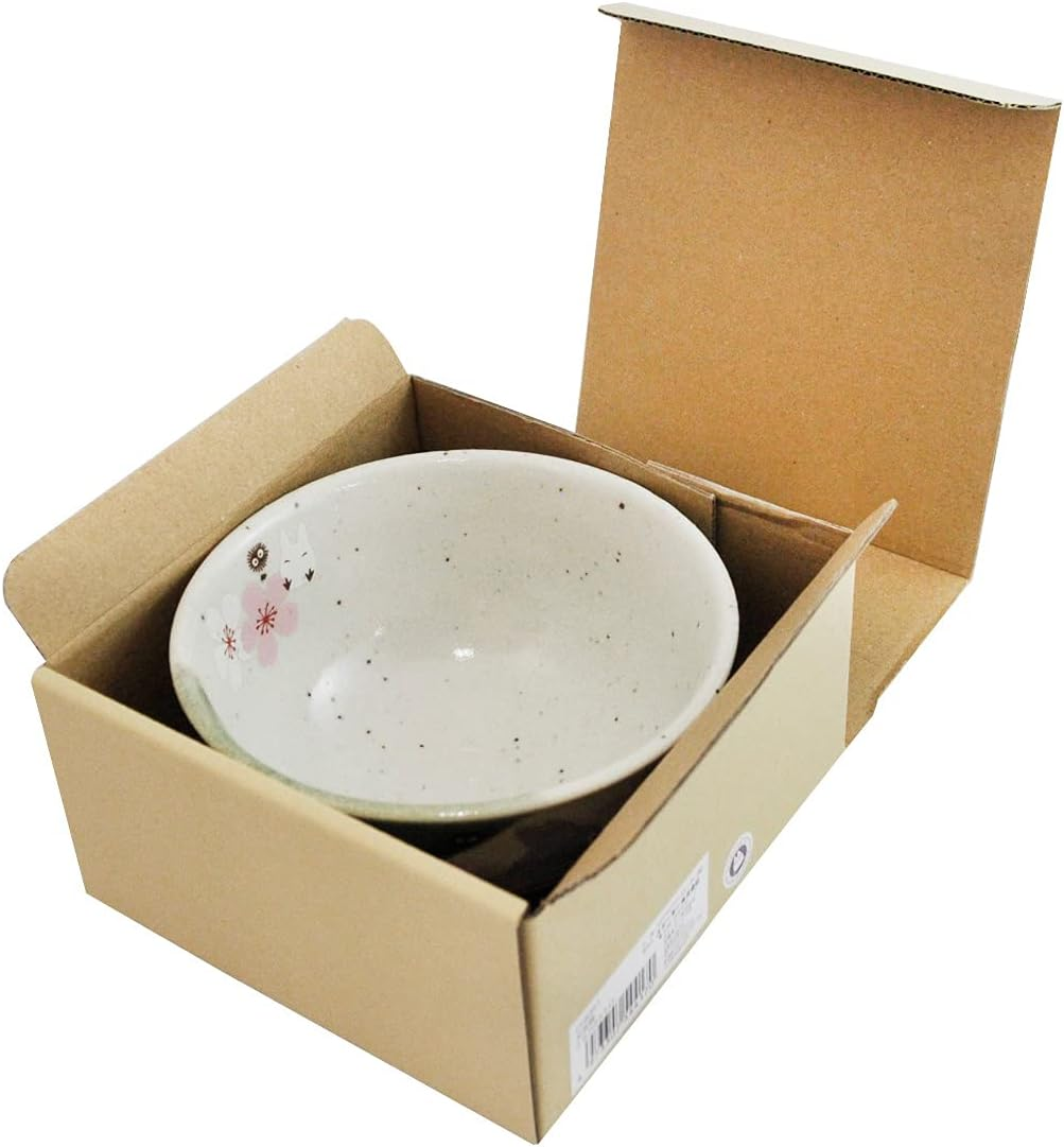 Studio Ghibli via Bluefin My Neighbor Totoro Traditional Japanese Dish Series - Small Rice Bowl [Sakura/Cherry Blossom] - Official Studio Ghibli Merchandise, CHMR1-A image number 2