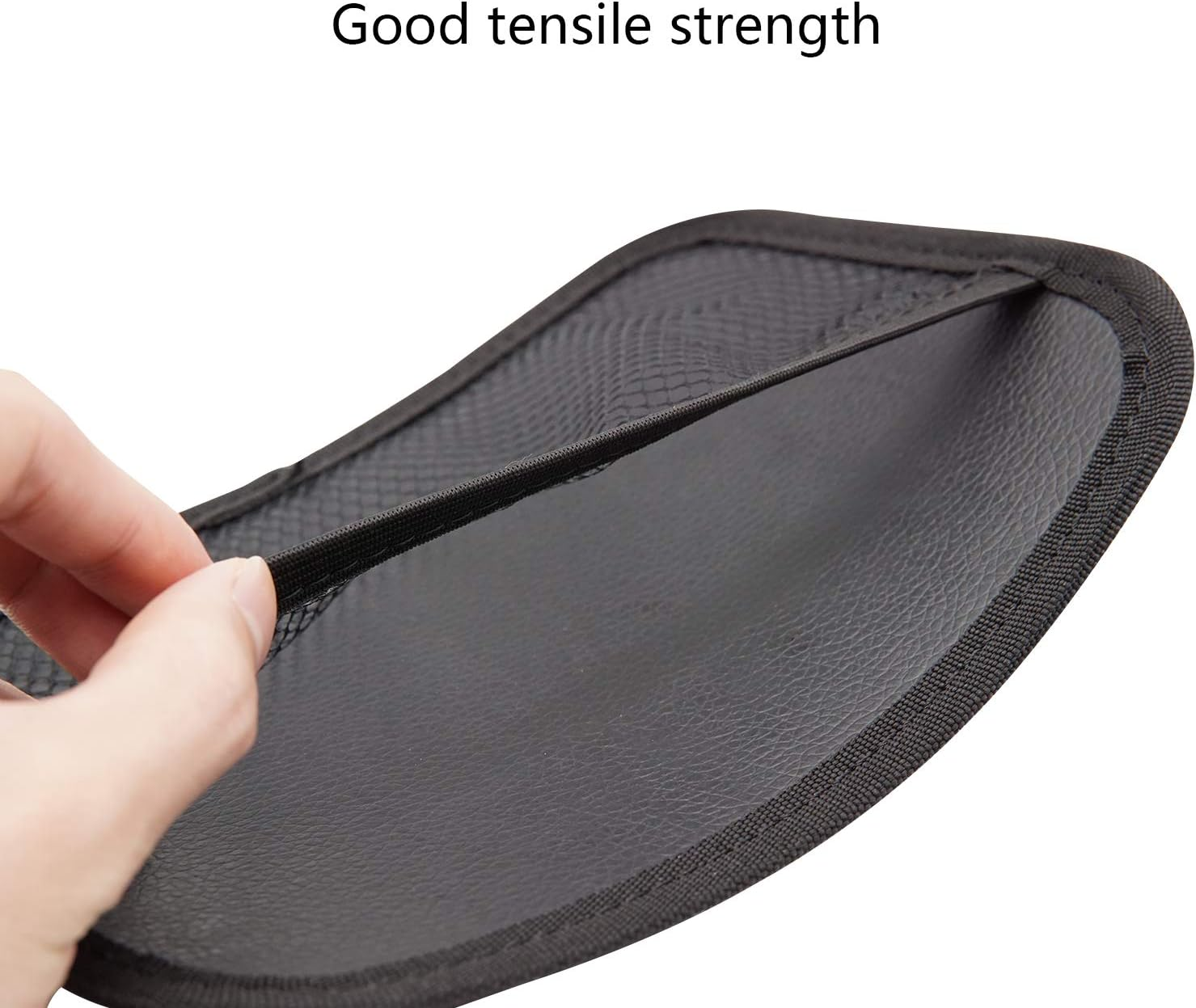 INNOLIFE Car Net Pocket Side Clutter Scattered Storage Phone Holder Strong Paste Organizer 8"X5.75"(3Pcs L, 1Pcs S) image number 3