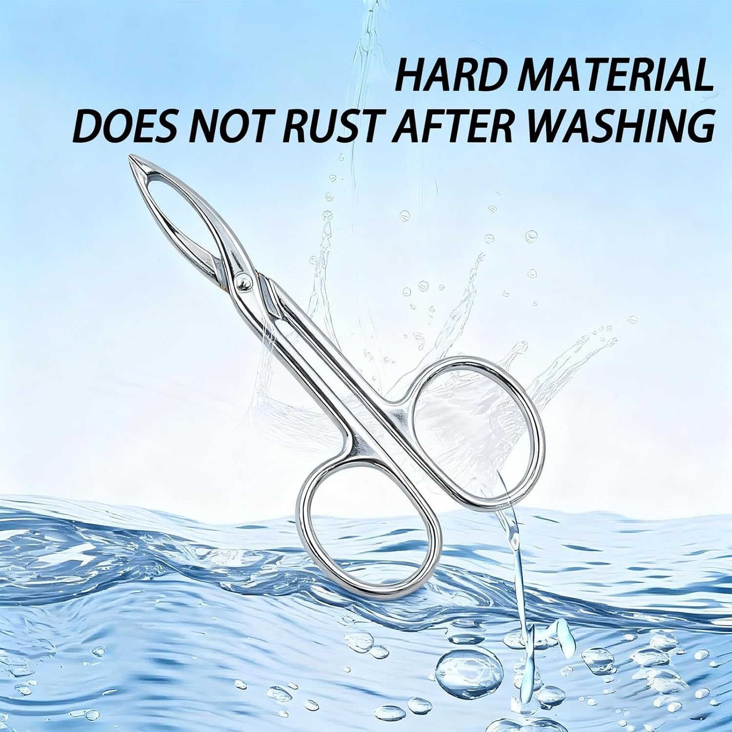 Tweezers Scissor Handle with Straight Tip for Eyebrow Shaping and Facial Hair Removal Eyebrow Tweezers for Precise Plucking Silver and Black image number 5