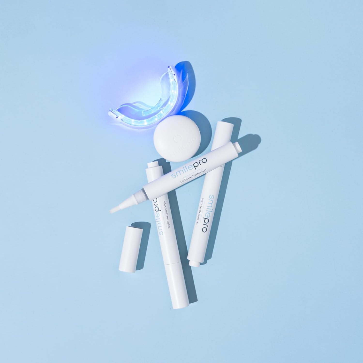 Smilepro Advanced Teeth Whitening Kit &ndash; LED Light & Whitening Pens &ndash; Enamel Safe, No Sensitivity &ndash; At-Home Teeth Whitener for Coffee, Wine & Smoking Stains