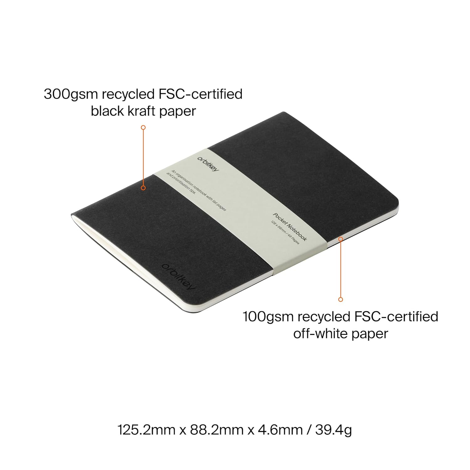 Orbitkey Organisation Notebook B7-3 Pack image number 1