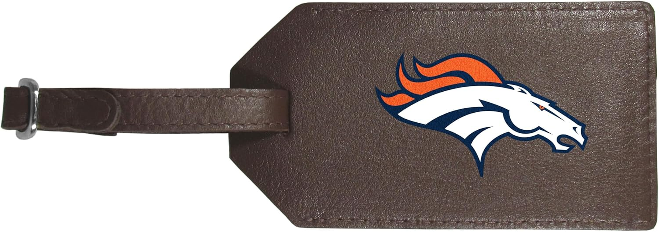Siskiyou Denver Broncos Leather Luggage Strap, One Size, Team Colors image number 2