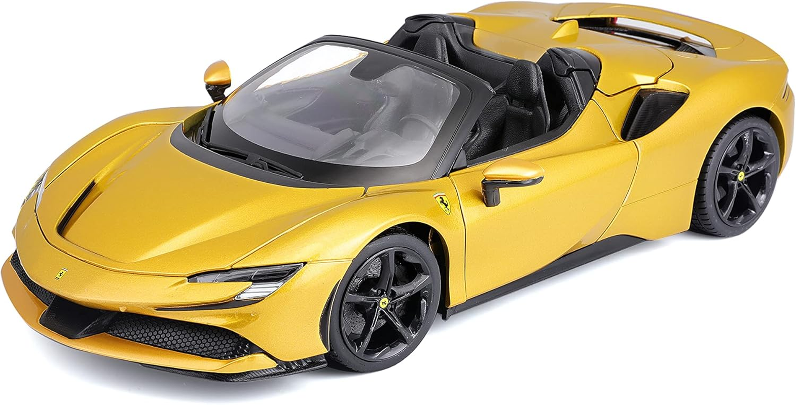 BBURAGO Burago May Chef Group 16016 1:18 Ferrari SF 90 Spider Gold Children'S Vehicle for Ages 3 Years image number 2