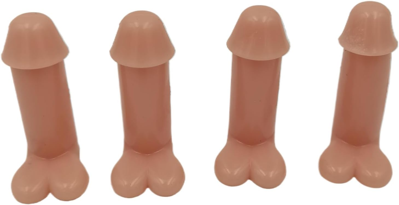 4 Pcs 1.8 Inch Incarnadine Prank Tire Valve Stem Caps, Tire Air Caps Universal for Cars,Trucks,Motorcycles,Suv