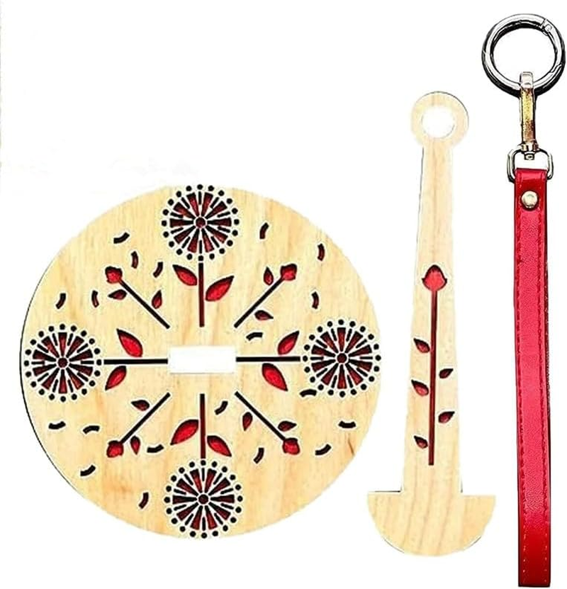 Walquicks Portable Wrist Yarn Holder, Mini Yarn Minder Prevents Yarn Tangling and Misalignment, for Crocheting, Wooden Yarn Organizer to Prevent Entanglement, String Dispenser for Craft Lovers Gift image number 1