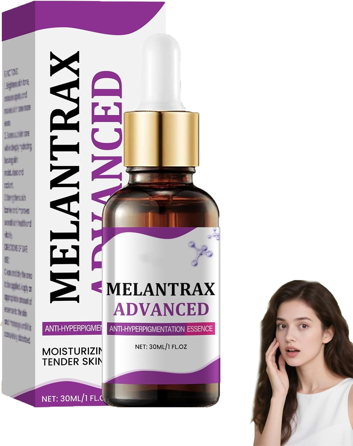 Advanced Anti-Hyperpigmentation Essence, Pigmentation Removal Serum for Spots Correcting, Reduces Hyperpigmentation to Even Skin Tone & Improve Pores, Hydrating and Brightening (3Pcs)