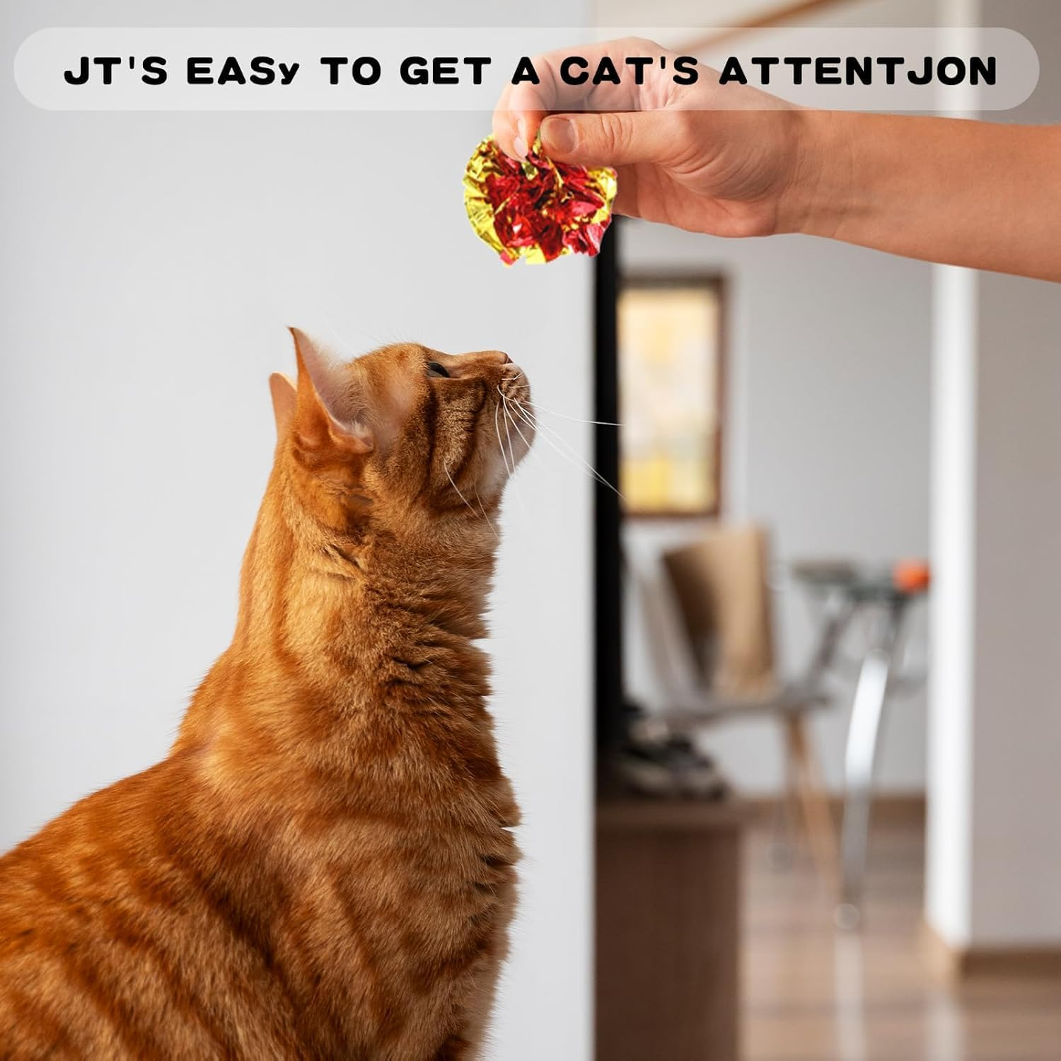 20 Pack Interactive Crinkle Balls Cat Crinkle Toy Ball Bright Colors Cat Ball Toys Colorful Chew and Chase Cats Toys for Indoor Cats Kittens to Keep Fit Active Bright Color Paper Ball (Random Color) image number 6