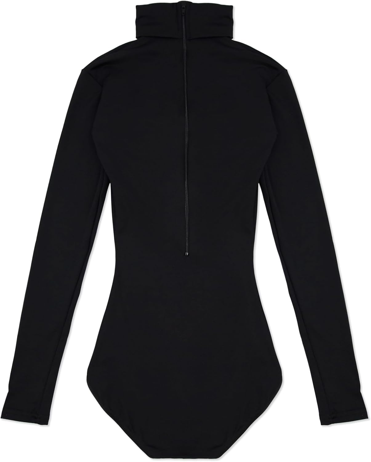 Capezio Girls' Team Basic Turtleneck Long Sleeve Leotard with Snaps - Big Girls, Black image number 2