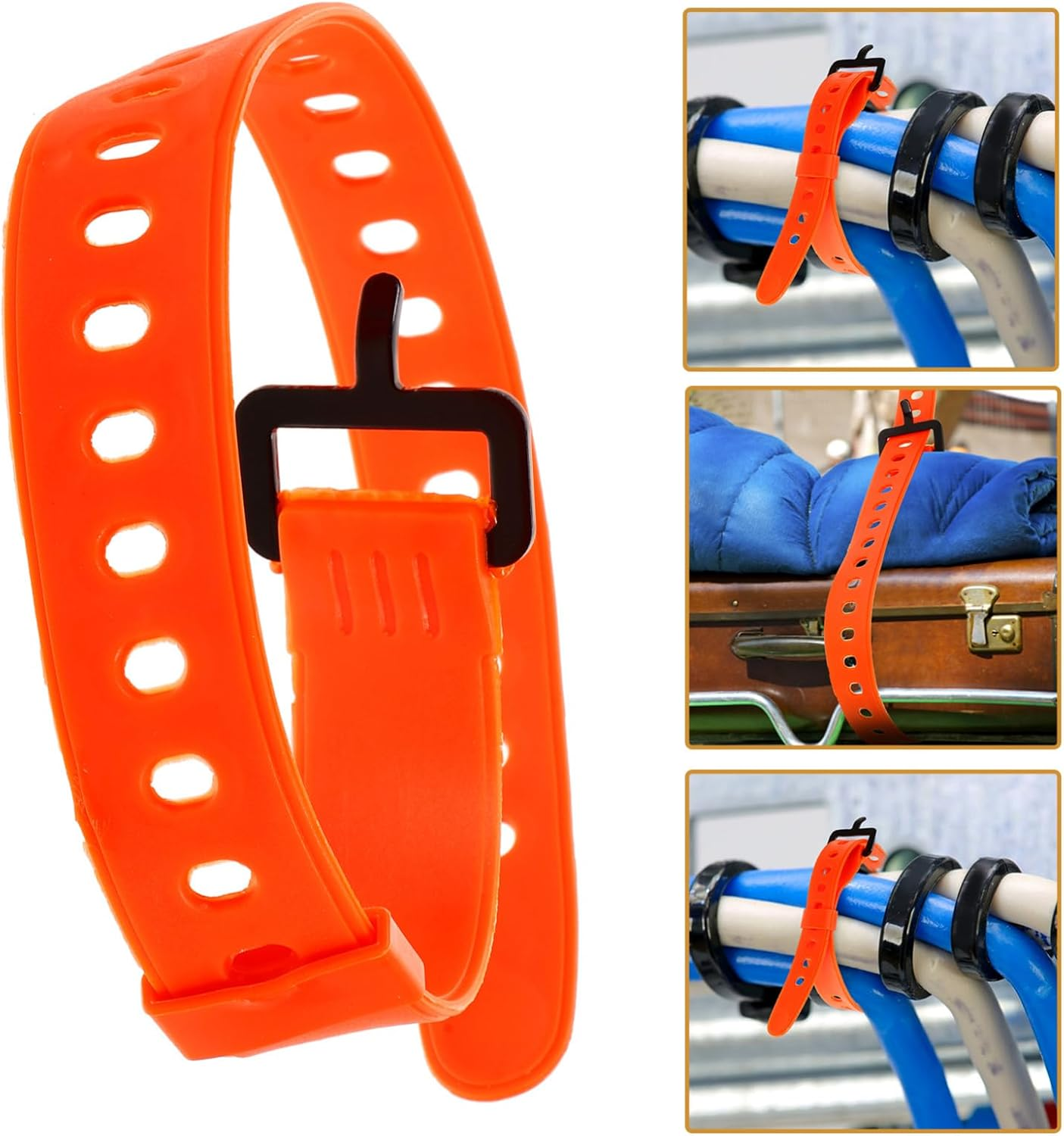 BRIGHTFUFU Ratchet Strap Buckle Heavy Duty Luggage Straps Easy to Carry and Store for Camping and Travel image number 6