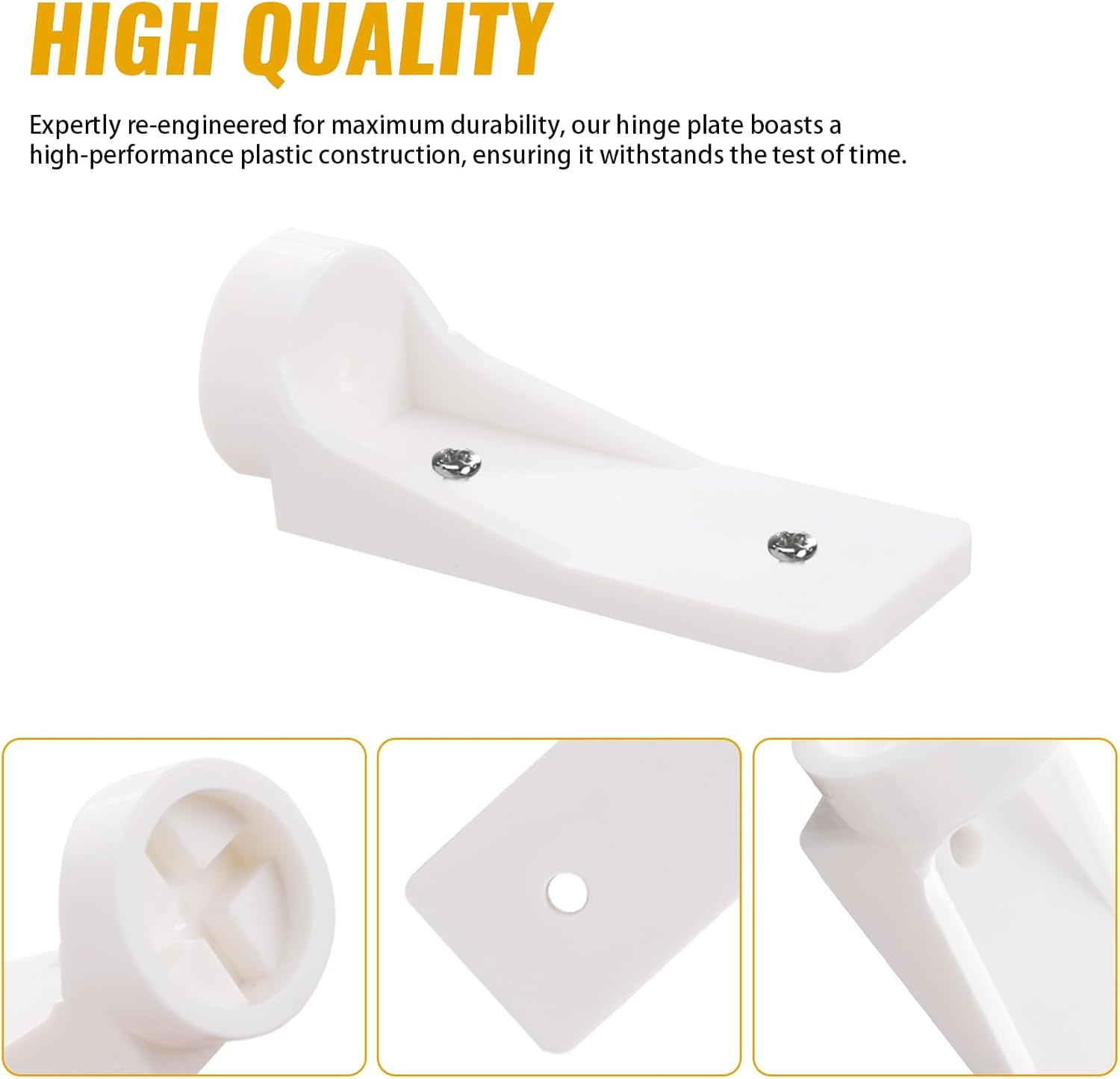 Freezer Door Hinge Plate for Dometic Refrigerator, 2002244008 Ensure Freezer Door Functions Properly, Suitable for Dometic/Electrolux & Other Rv/Camper/Trailer 2 & 3- Way Refrigerator (2 Pack)