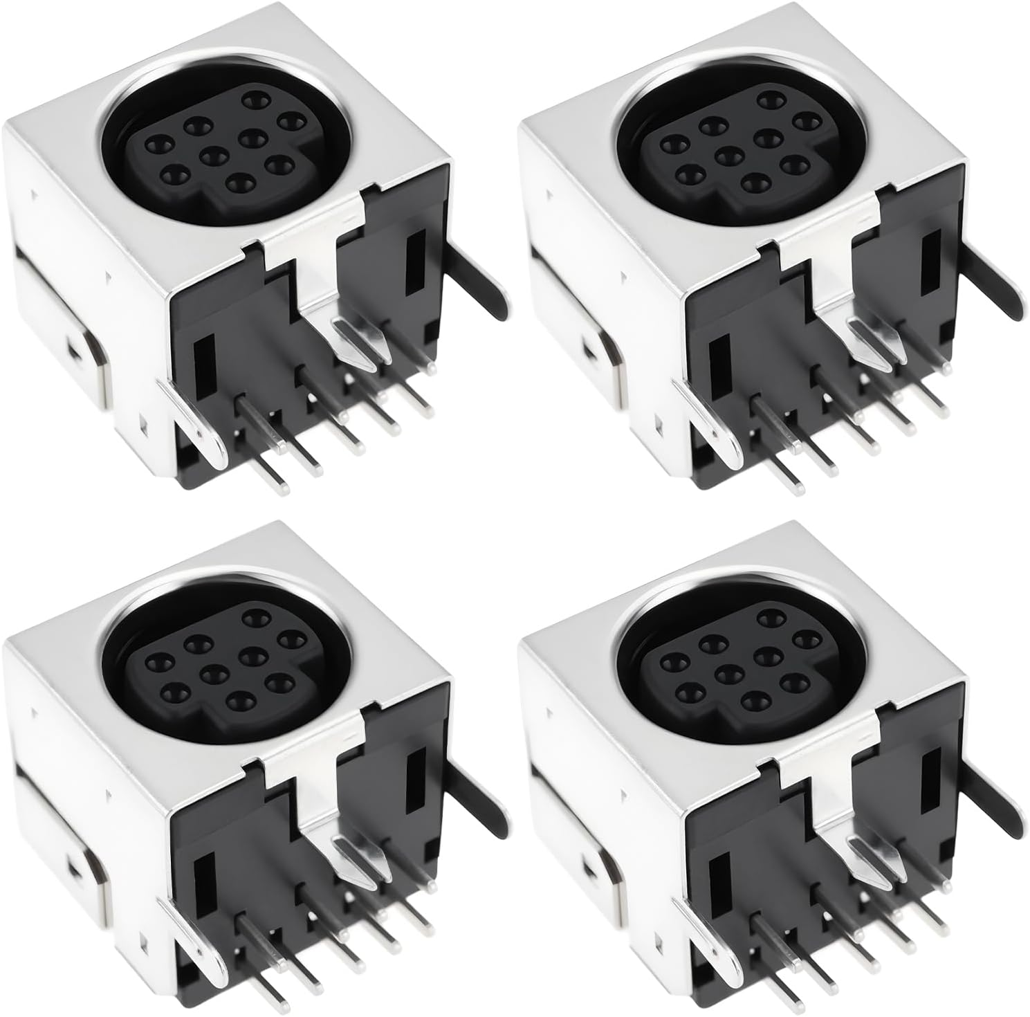 OTOTEC 4Pcs 9 Pin Mini DIN Socket Connector Compatible with Sega Mega Drive 2 image number 5