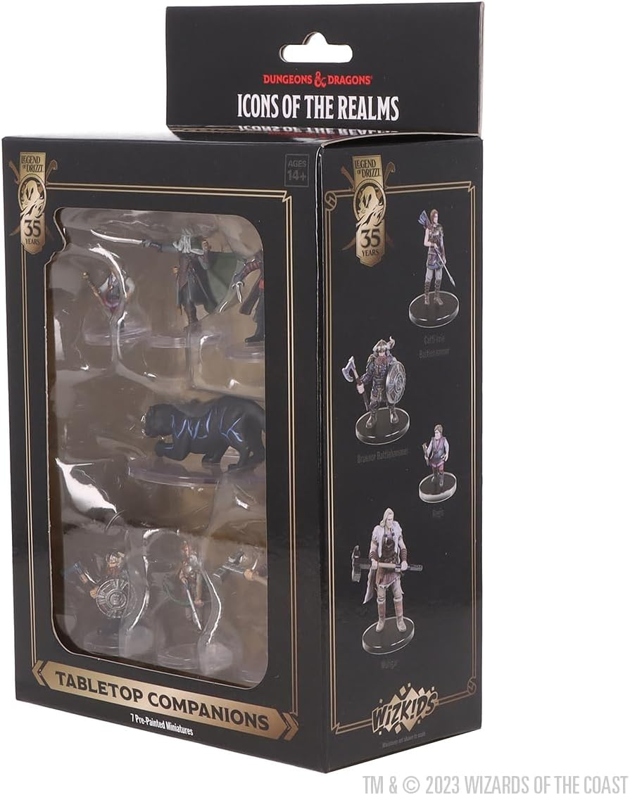 Wizkids D&D the Legend of Drizzt 35Th Anniversary Tabletop Companions Miniatures Boxed Set image number 3