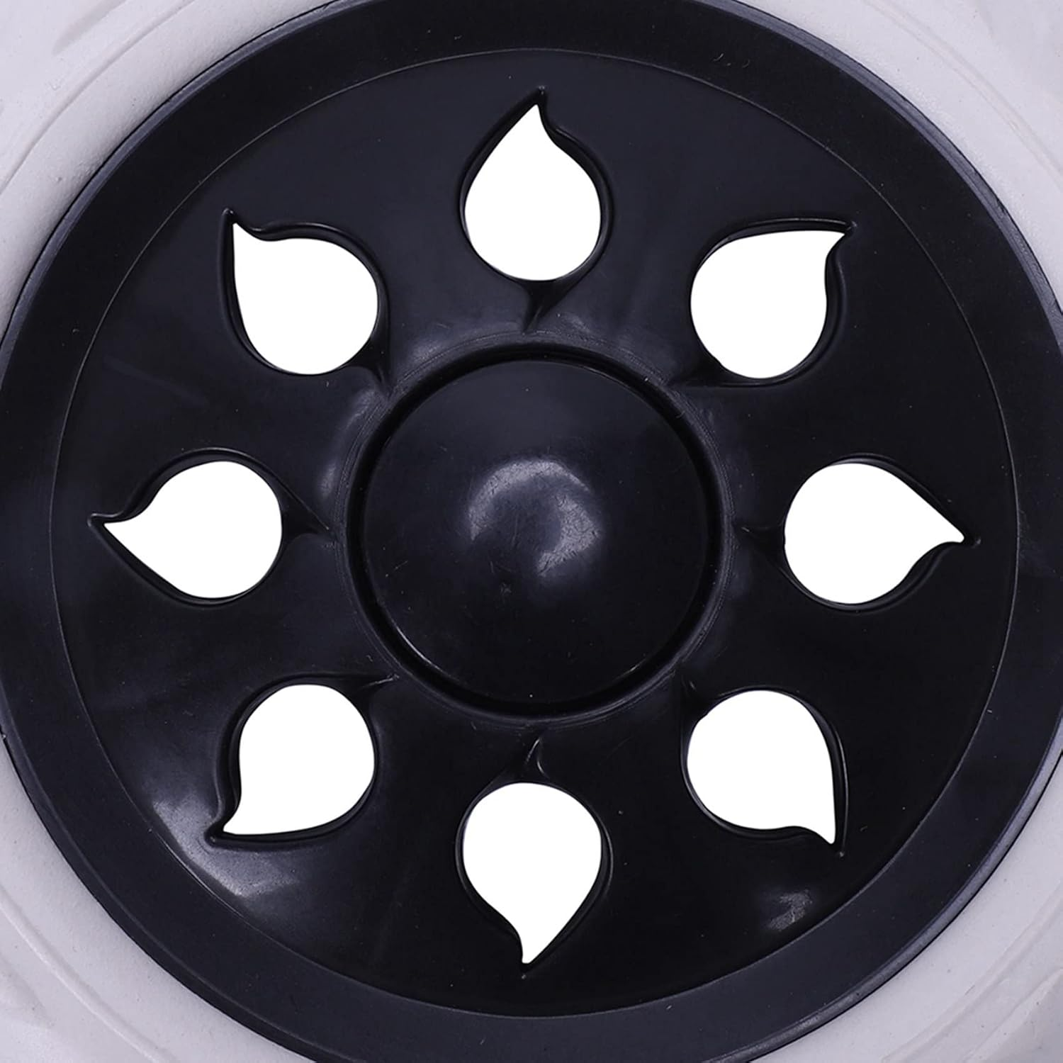 Mellisso 4 Pcs Hot Wheel Design Trolley Luggage Travelers Cartwheels 15.8 X 3.4 Cm - Black & White